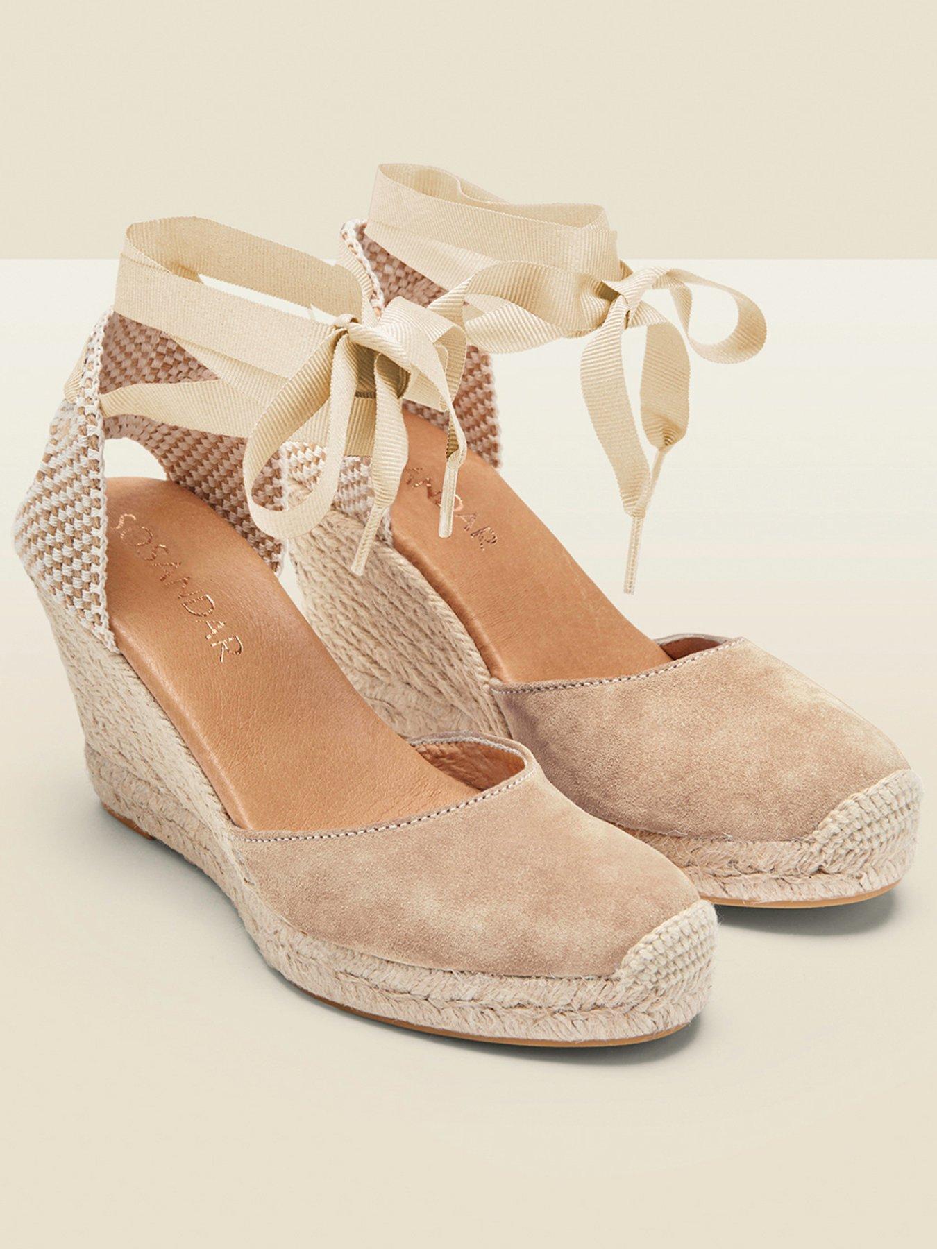 Image 1 of 4 of Sosandar &nbsp;Espadrille&nbsp;Wedge Sandals - Beige
