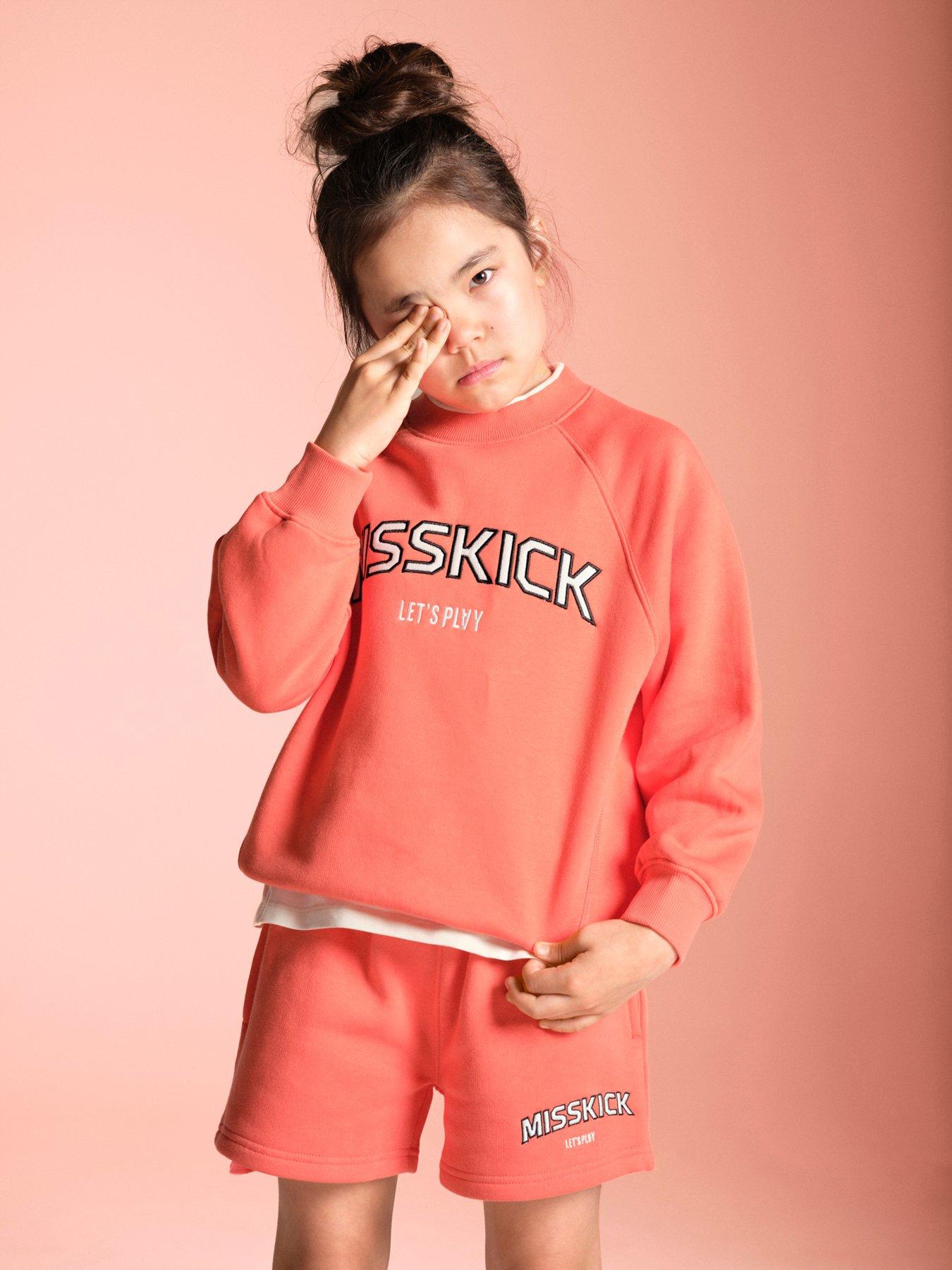 Miss Kick Girls Football Lily Sweatshirt - Pink