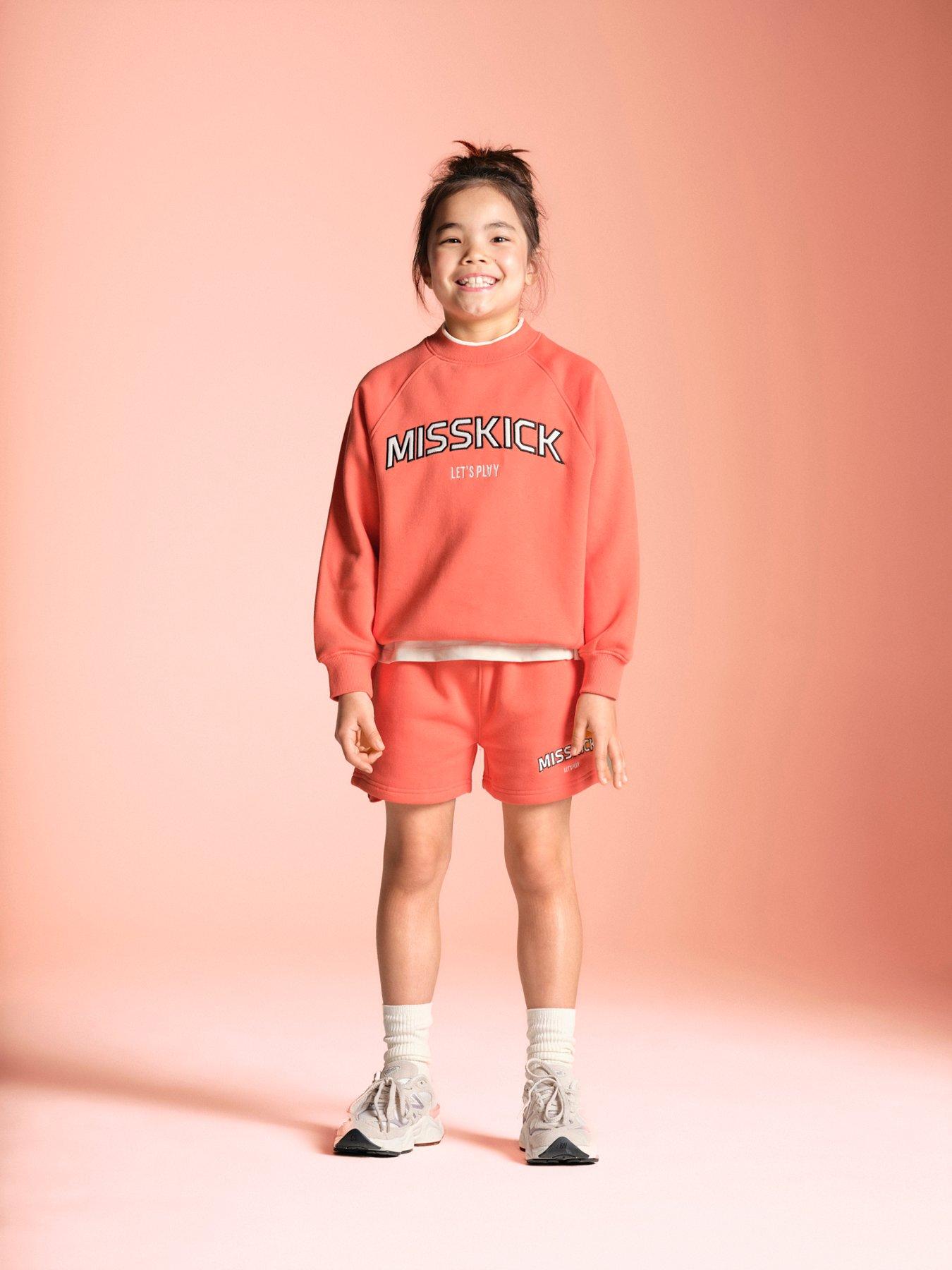 Image 3 of 7 of Miss Kick Girls Football Lily Sweatshirt - Pink