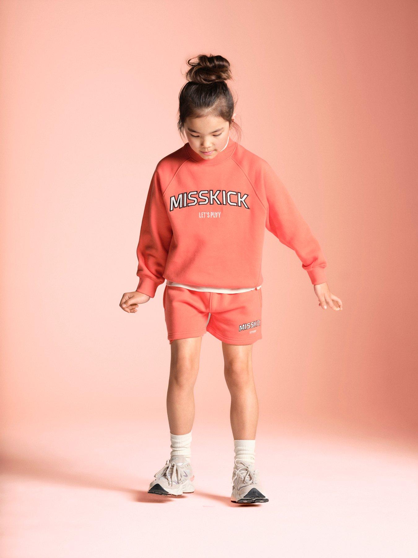 Image 5 of 7 of Miss Kick Girls Football Lily Sweatshirt - Pink