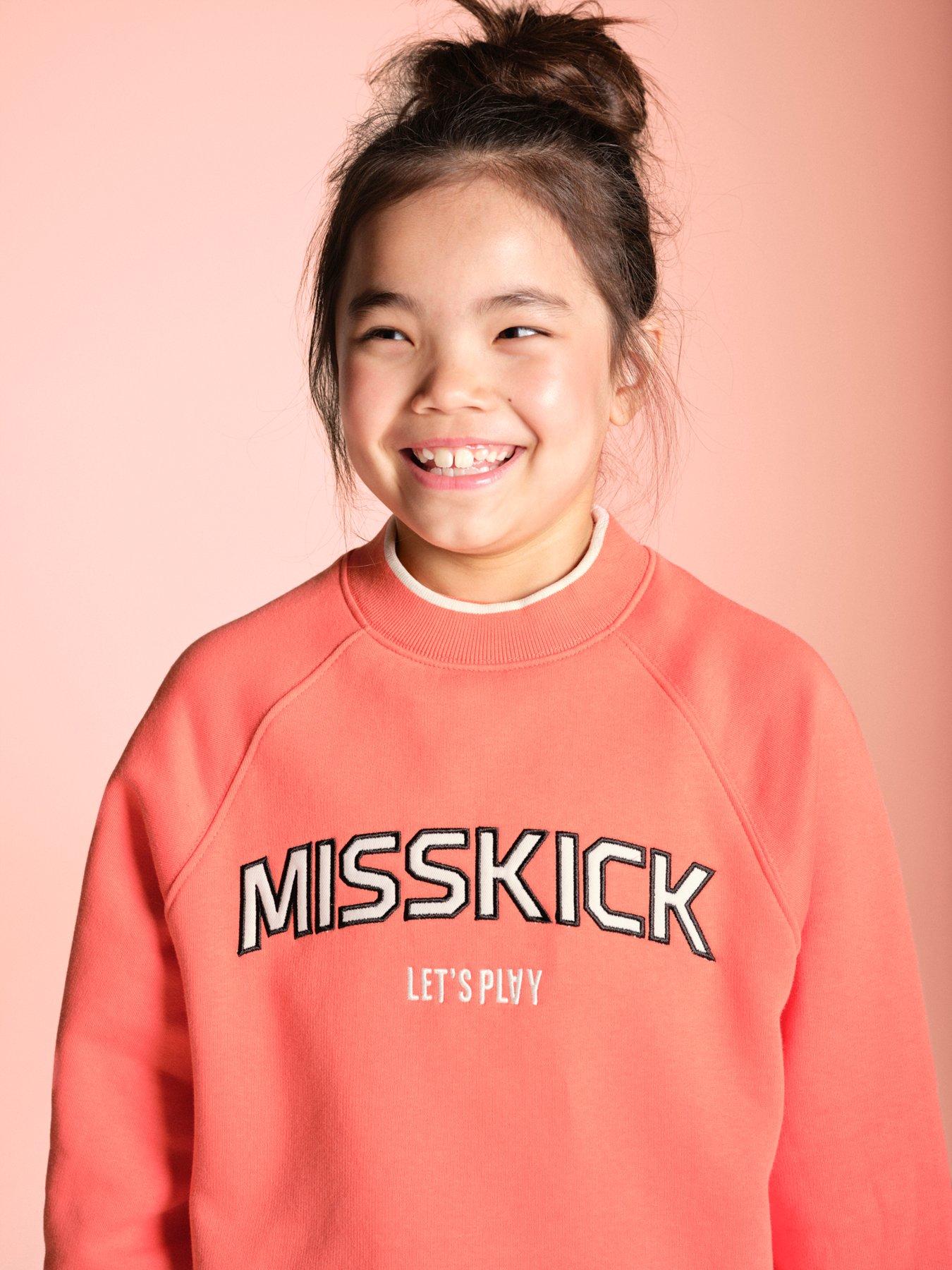 Image 6 of 7 of Miss Kick Girls Football Lily Sweatshirt - Pink