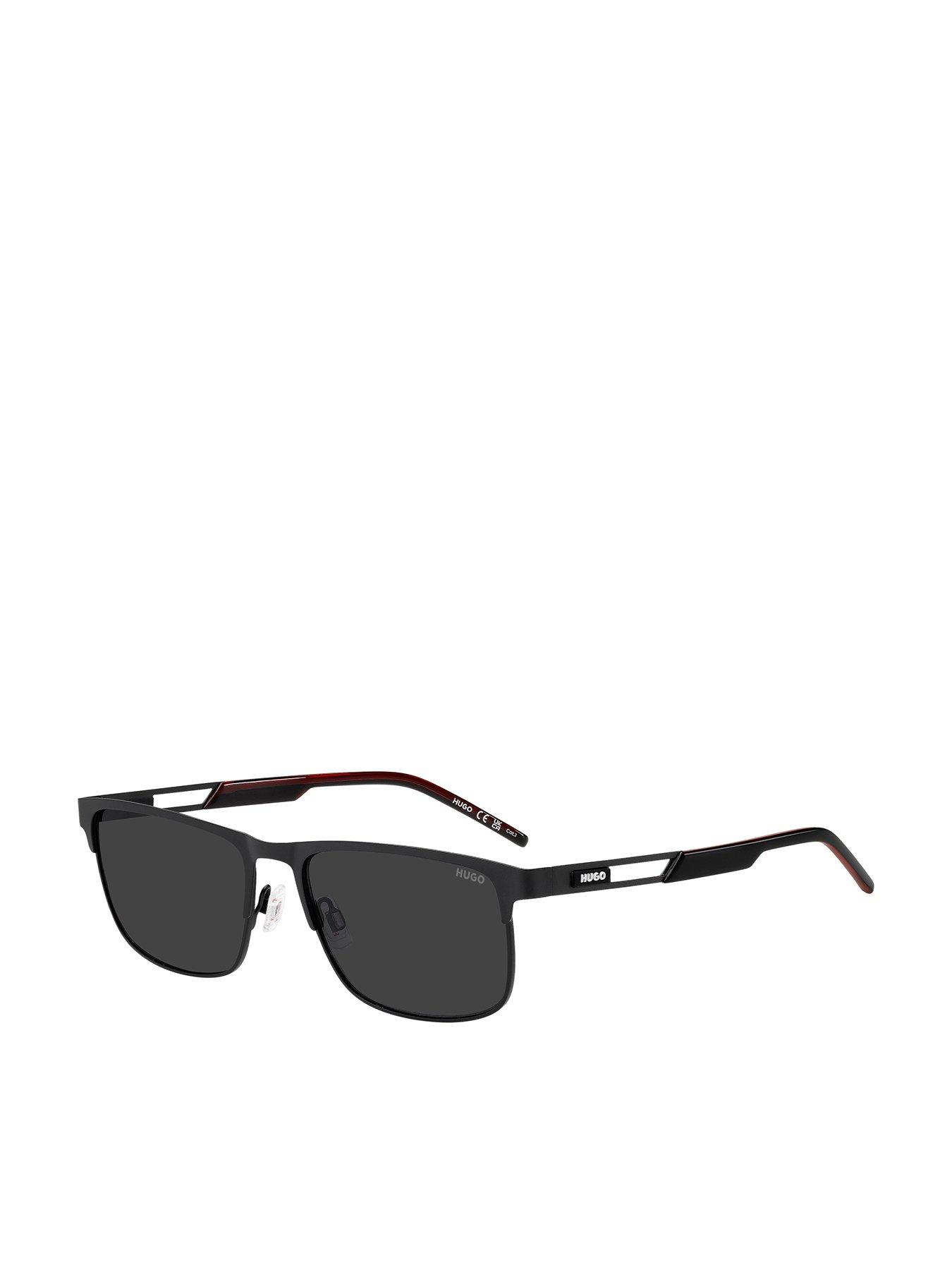 hugo-rectangular-sunglasses--matte-blackfront