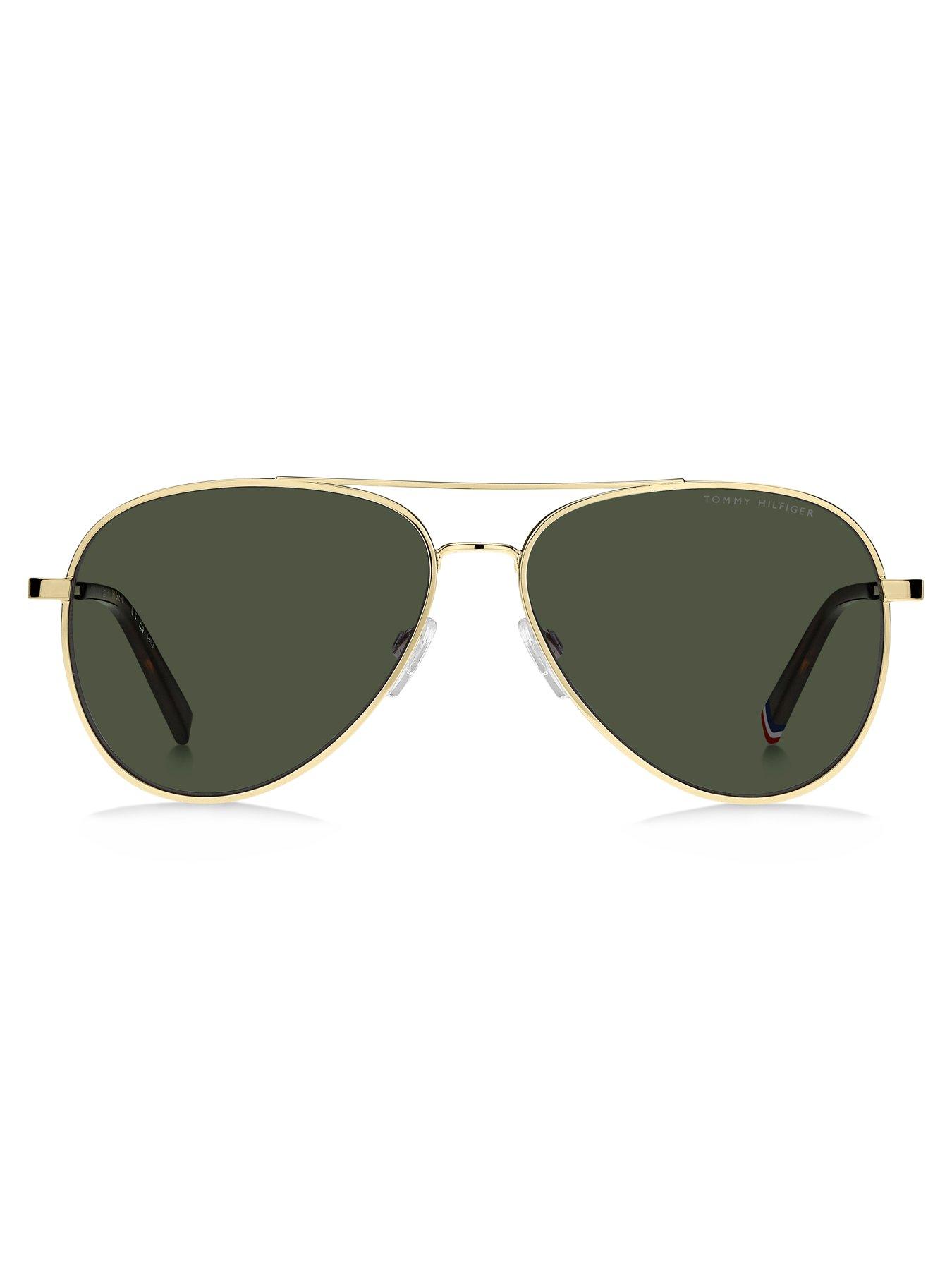 Image 3 of 5 of Tommy Hilfiger Classic Pilot Sunglasses - Gold