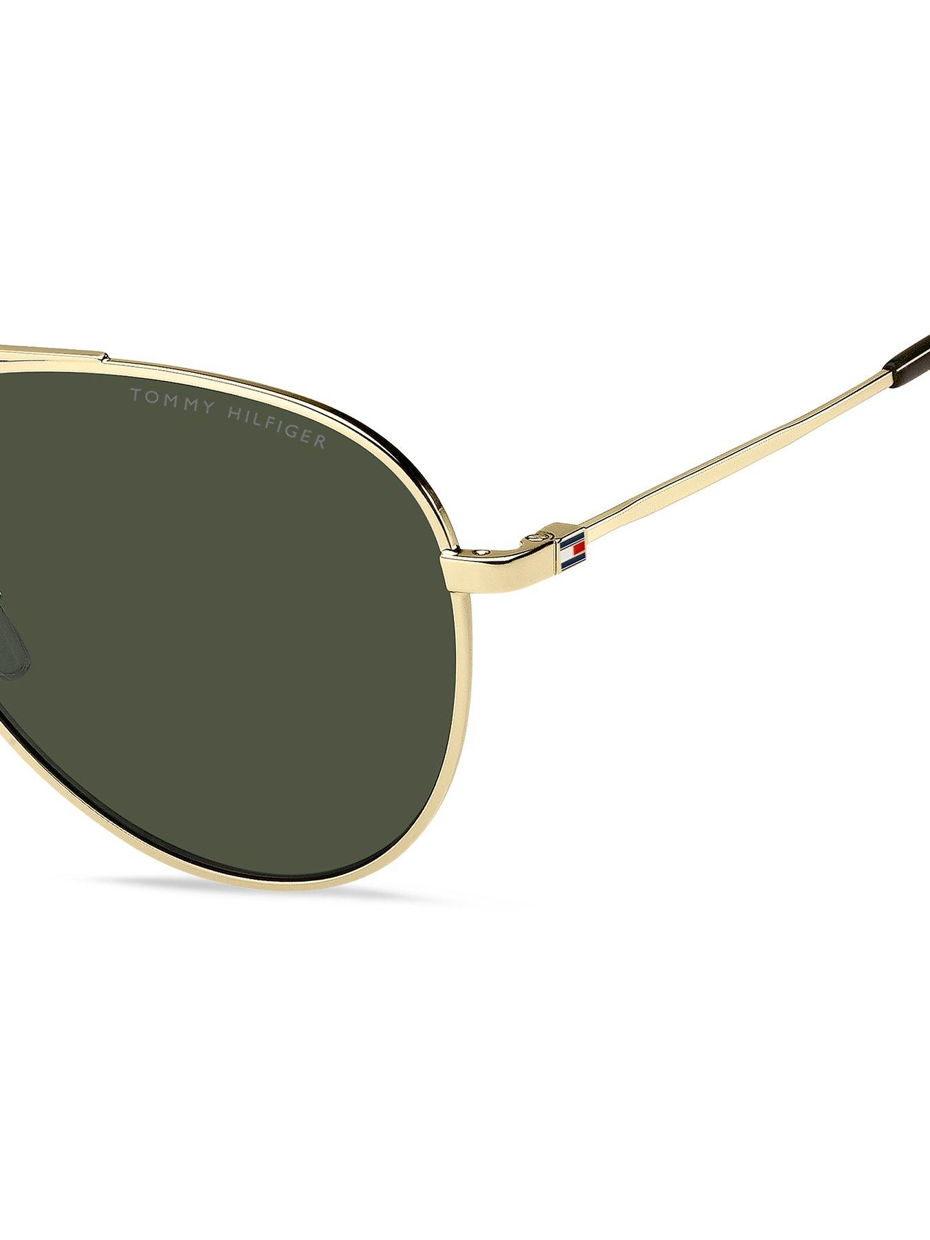 Image 5 of 5 of Tommy Hilfiger Classic Pilot Sunglasses - Gold