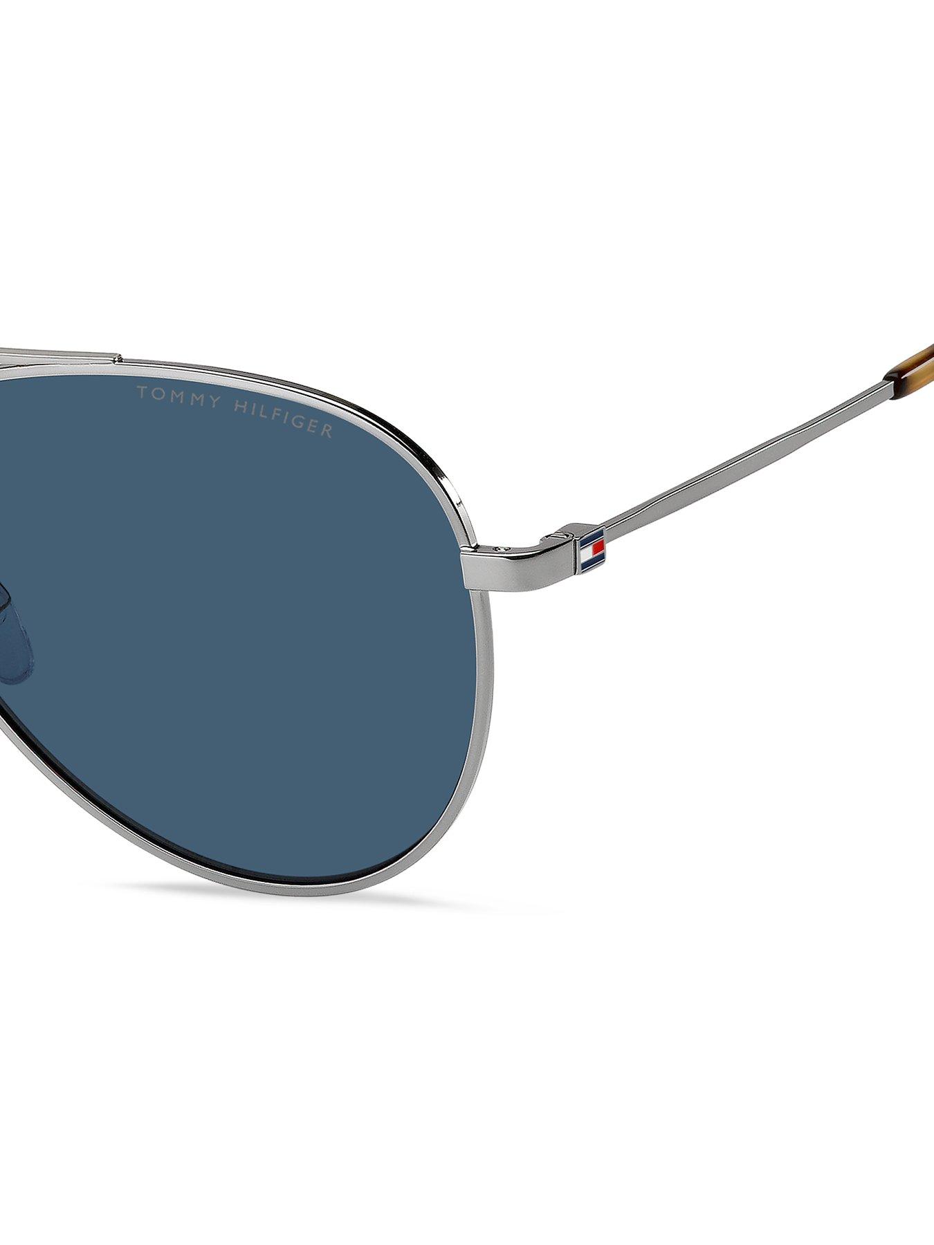 Image 5 of 5 of Tommy Hilfiger Classic Pilot Sunglasses- Chrome