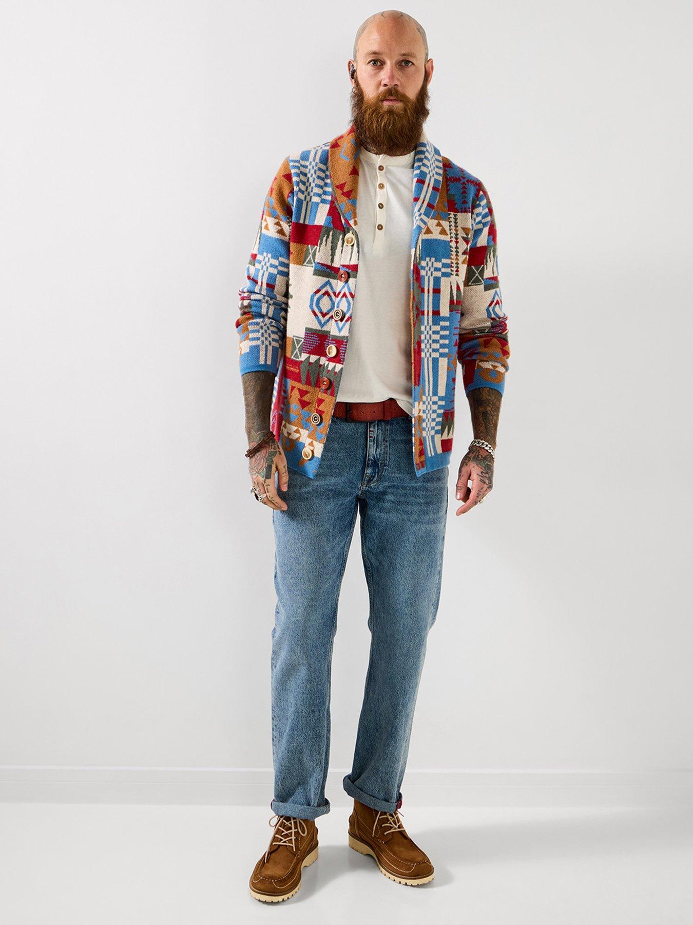 Image 4 of 7 of Joe Browns Joe Browns Patchwork Aztec Knitted Cardigan