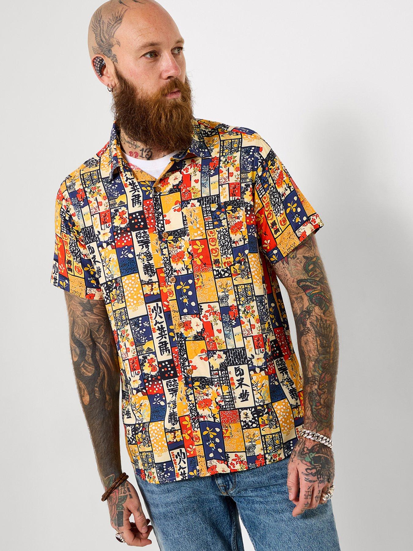 Joe Browns Joe Browns Japanese Patch Print Short Sleeve Shirt