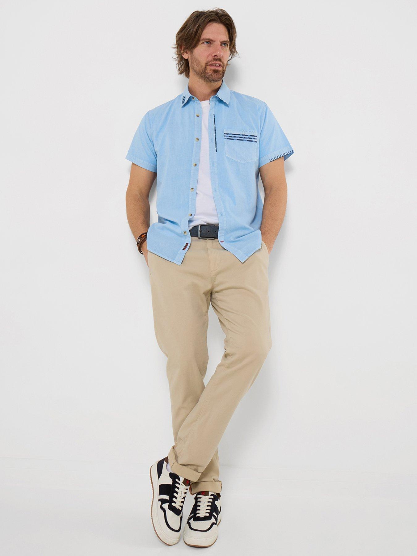 Image 4 of 5 of Joe Browns Joe Browns Carefree Customised Short Sleeve Shirt - Blue