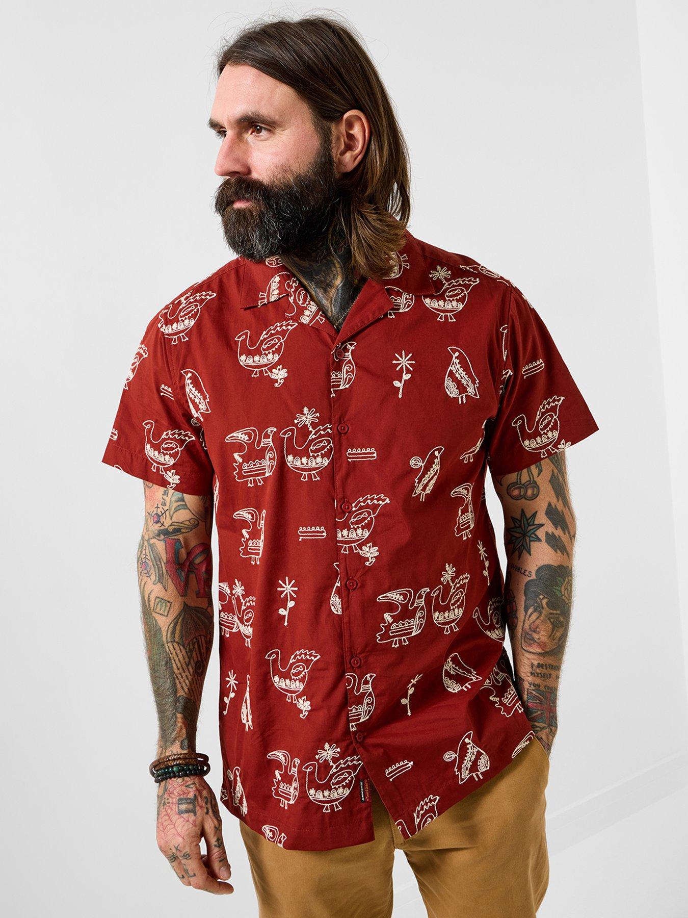 Joe Browns Joe Browns Embroidered Bird Short Sleeve Shirt