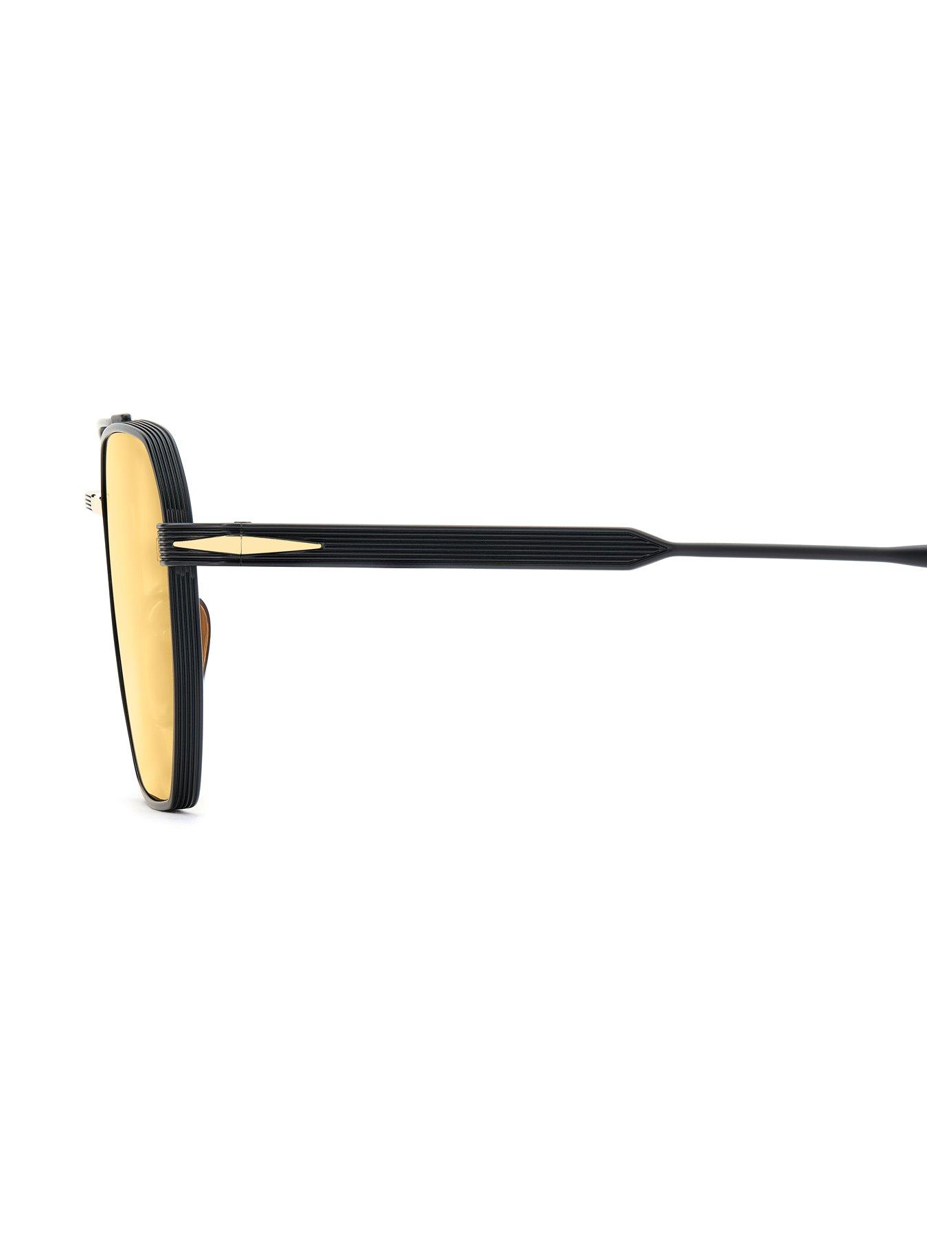 Image 4 of 5 of Eyewear by David Beckham Navigator Sunglasses - Matte Black Gold
