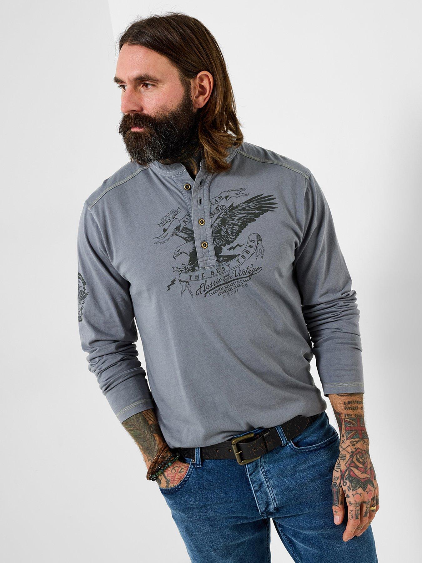 Joe Browns Joe Browns Eagle Eyed Long Sleeve Henley T-shirt