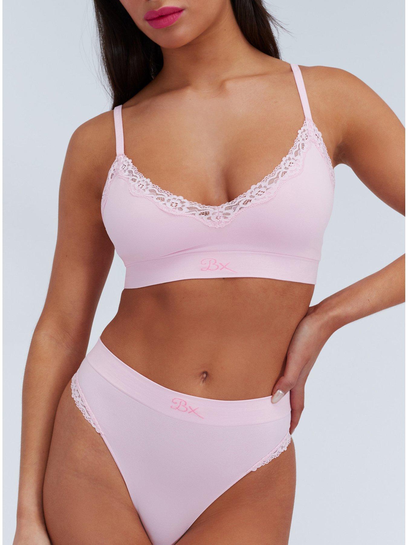 boux-avenue-lace-plunge-seamless-bralette-pinkdetail
