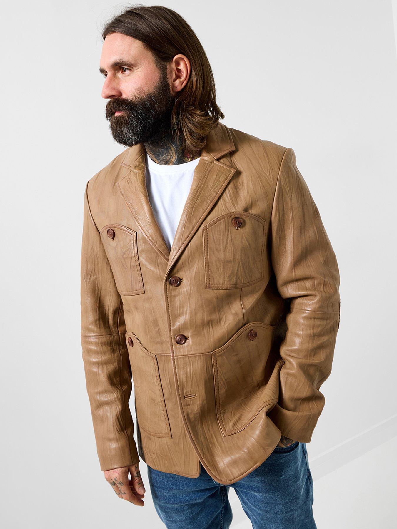 Joe Browns Joe Browns Creased To Perfection Leather Blazer