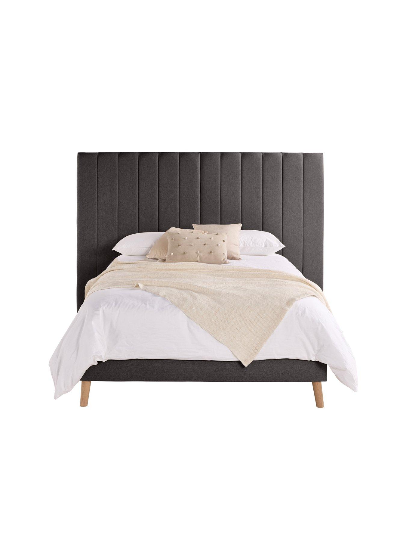 Image 3 of 5 of Aspire Solara Twill Bed- Charcoal
