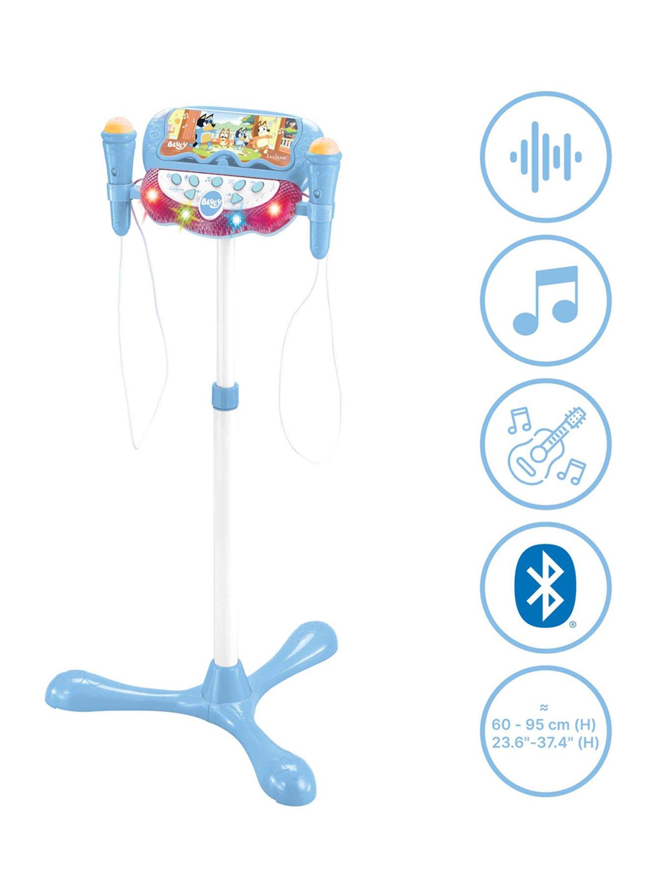 bluey-bluey-adjustable-stand-with-2-mic-with-voice-effects-lights-speaker-bluetooth-speakerstillFront
