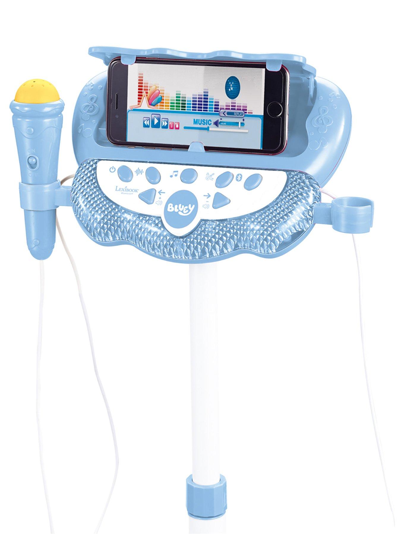 bluey-bluey-adjustable-stand-with-2-mic-with-voice-effects-lights-speaker-bluetooth-speakerback
