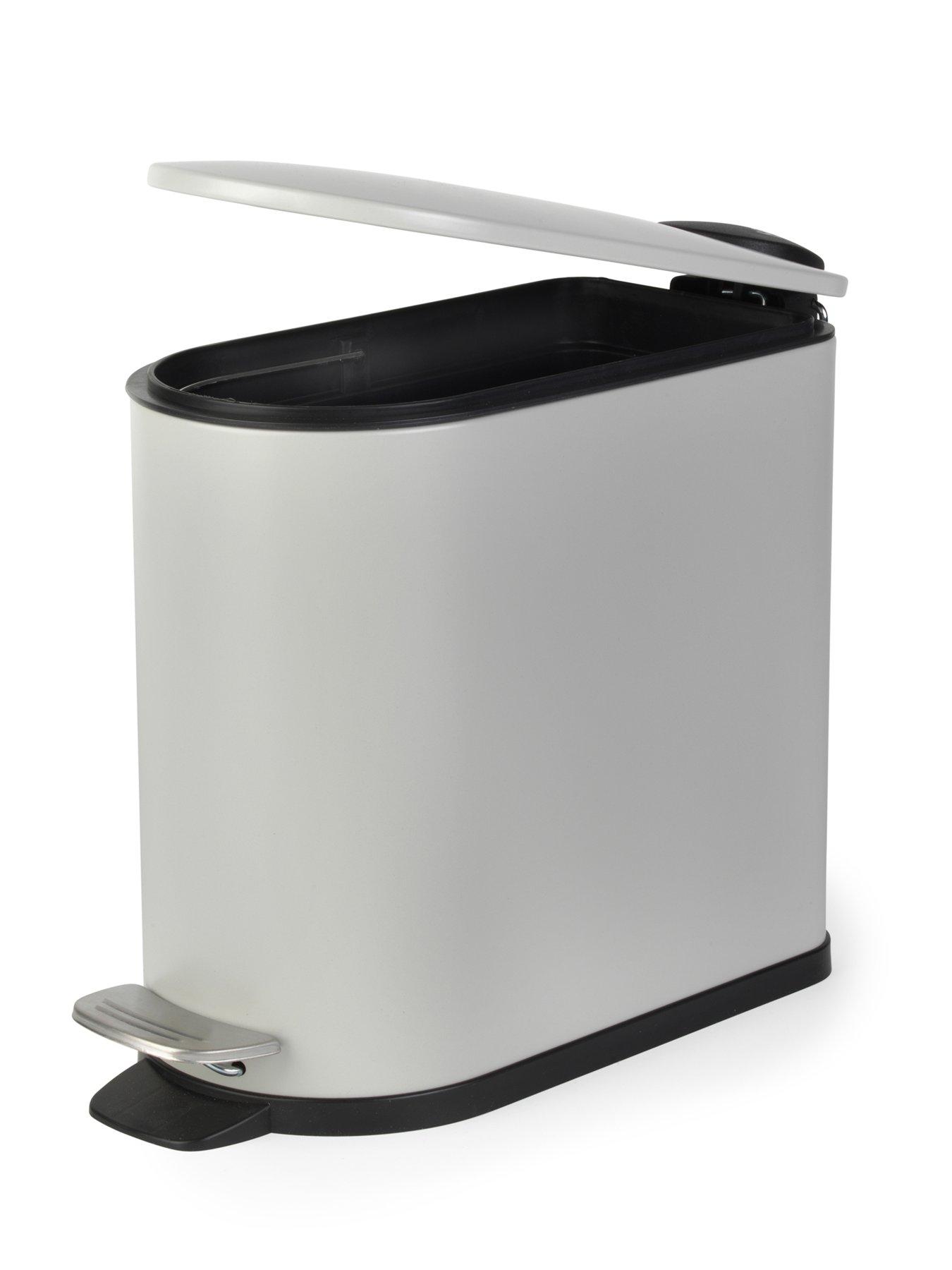 Image 1 of 4 of Beldray Silver 5l D Shape Bin And Antibac Flexible Head Toilet Brush
