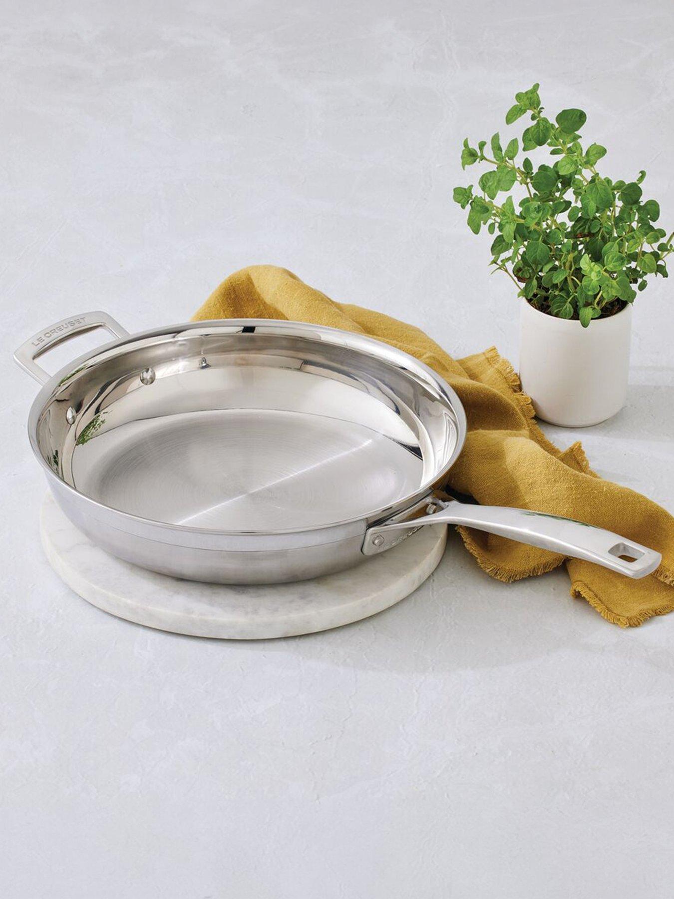 Image 1 of 7 of Le Creuset Le Creuset Classic 3-ply Stainless Steel Uncoated Frying Pan 28cm