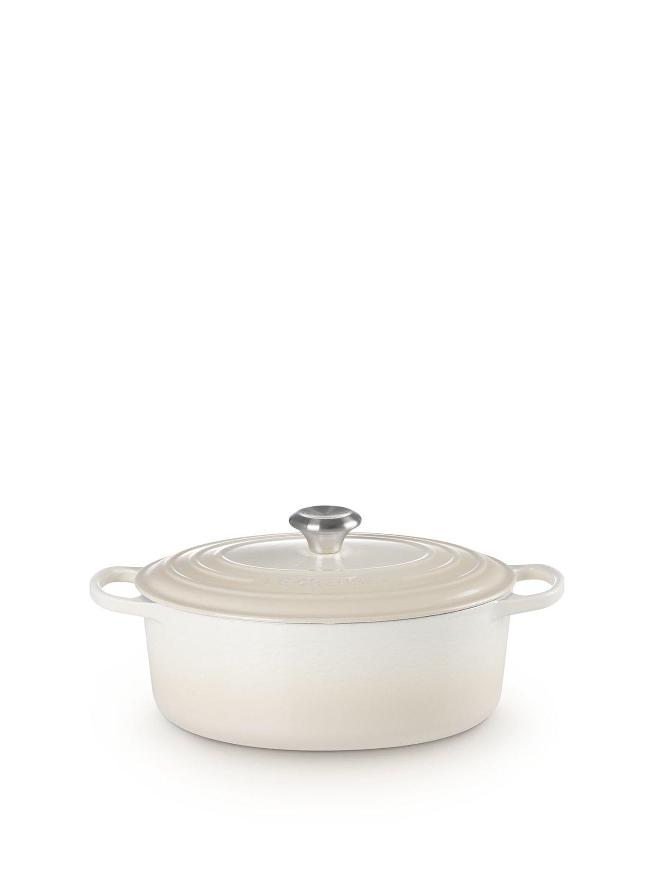Le Creuset Le Creuset Signature Cast Iron Oval Casserole 29cm Meringue
