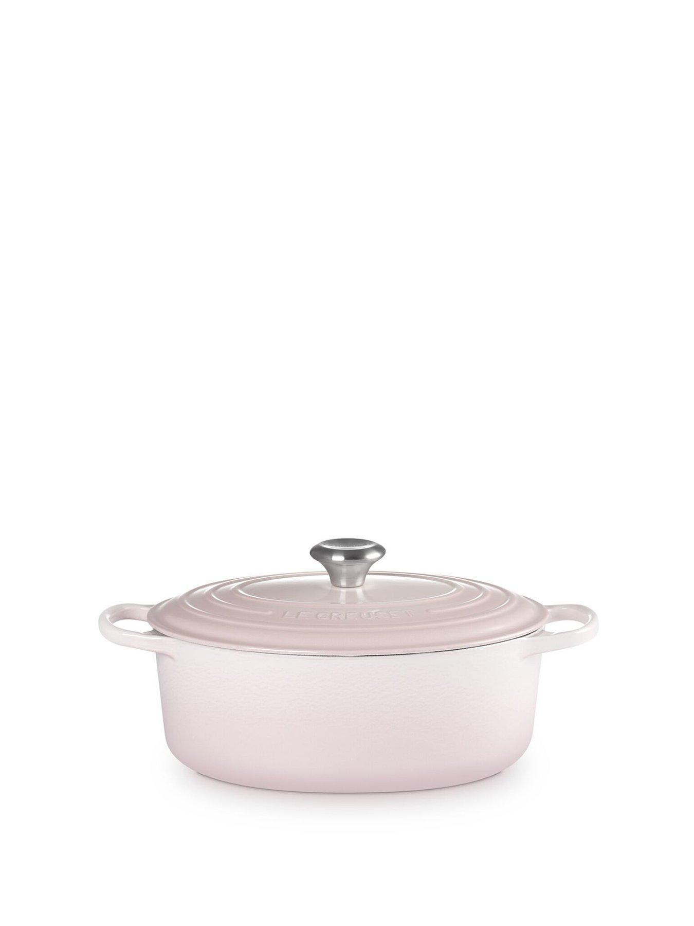 Le Creuset Le Creuset Signature Cast Iron Oval Casserole 29cm Shell Pink