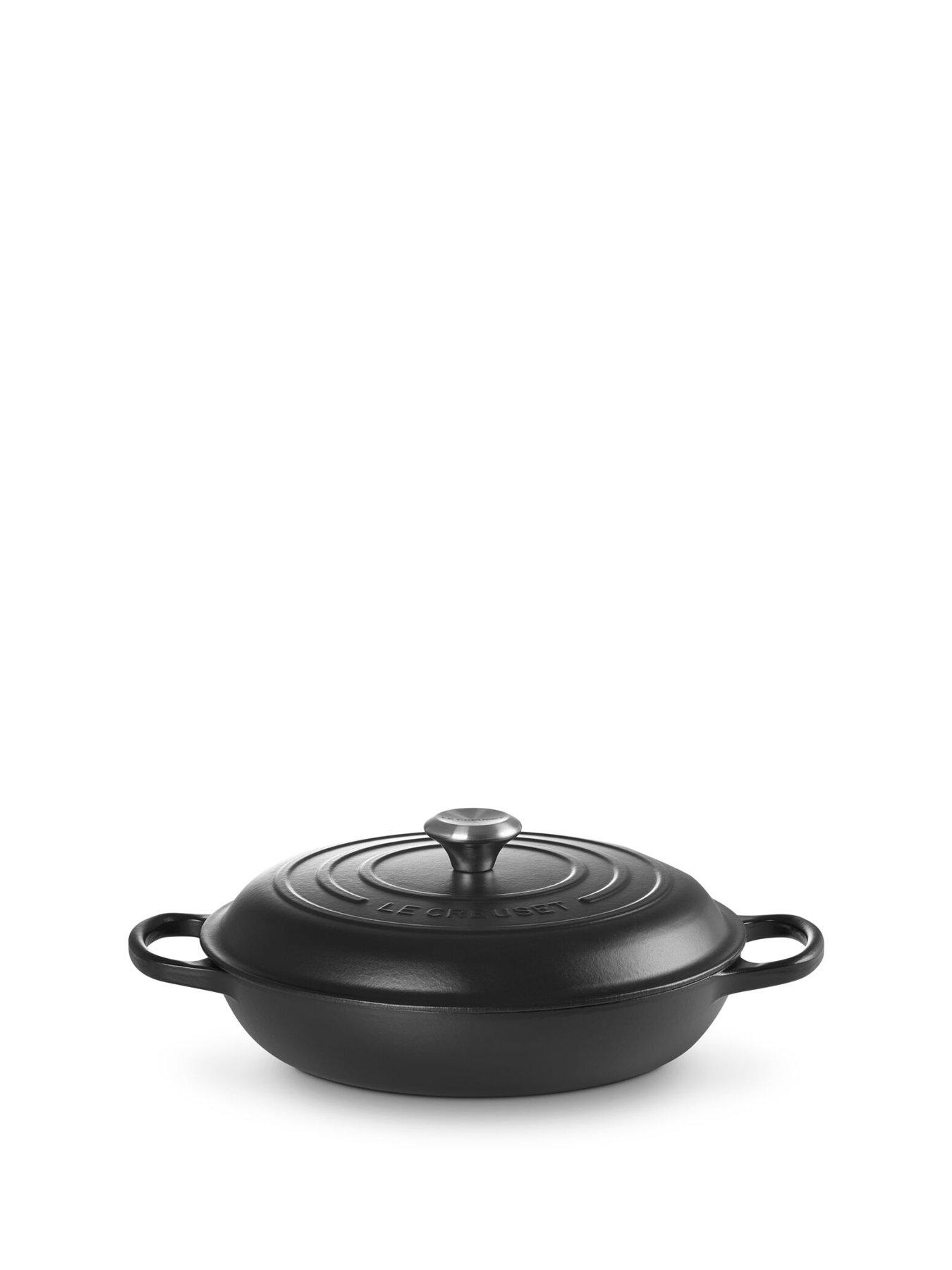 Le Creuset Le Creuset Signature Cast Iron Shallow Casserole 30cm Satin Black