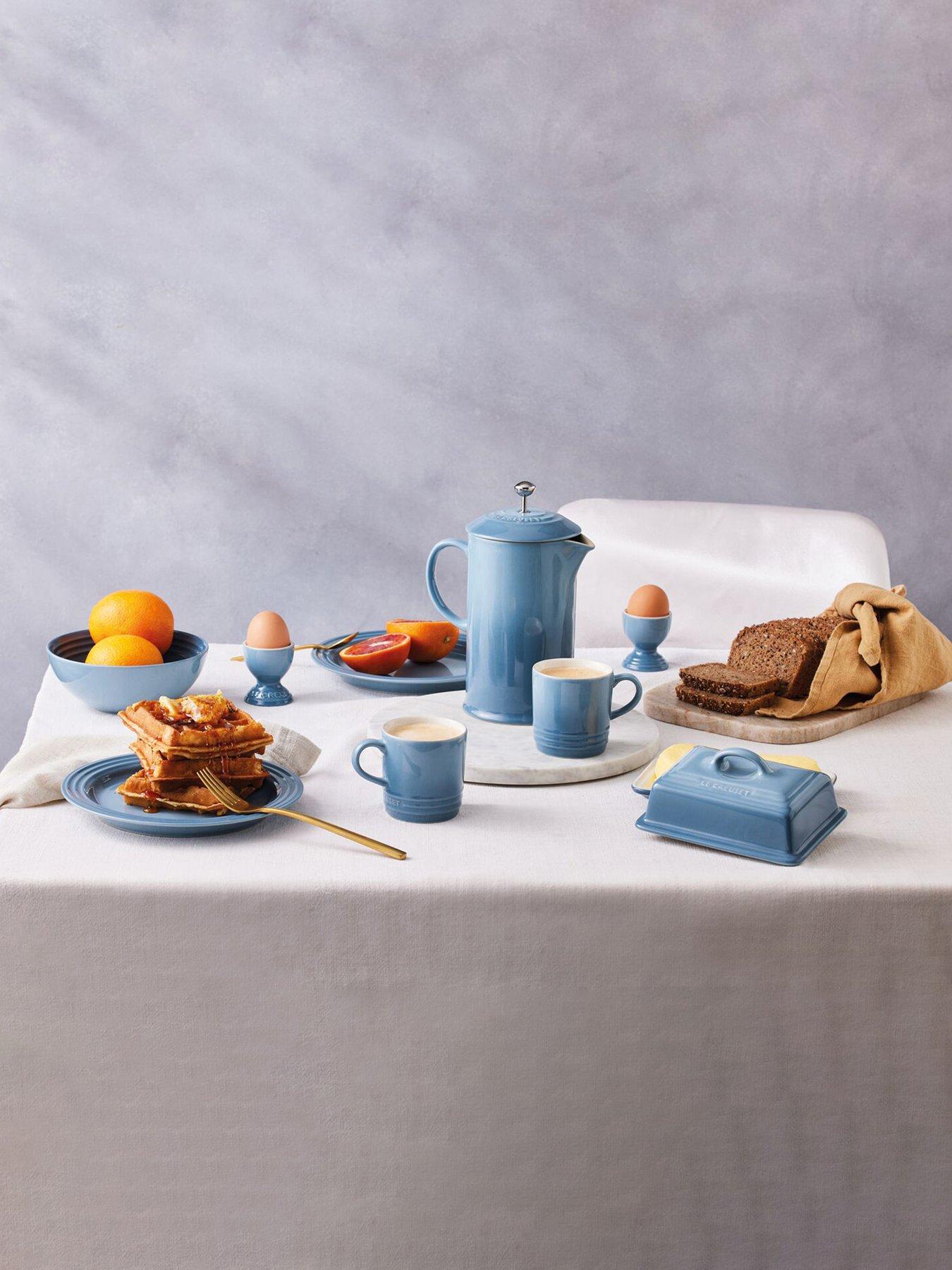 Le Creuset Le Creuset Stoneware Cafetiere with Metal Press 1L Chambray