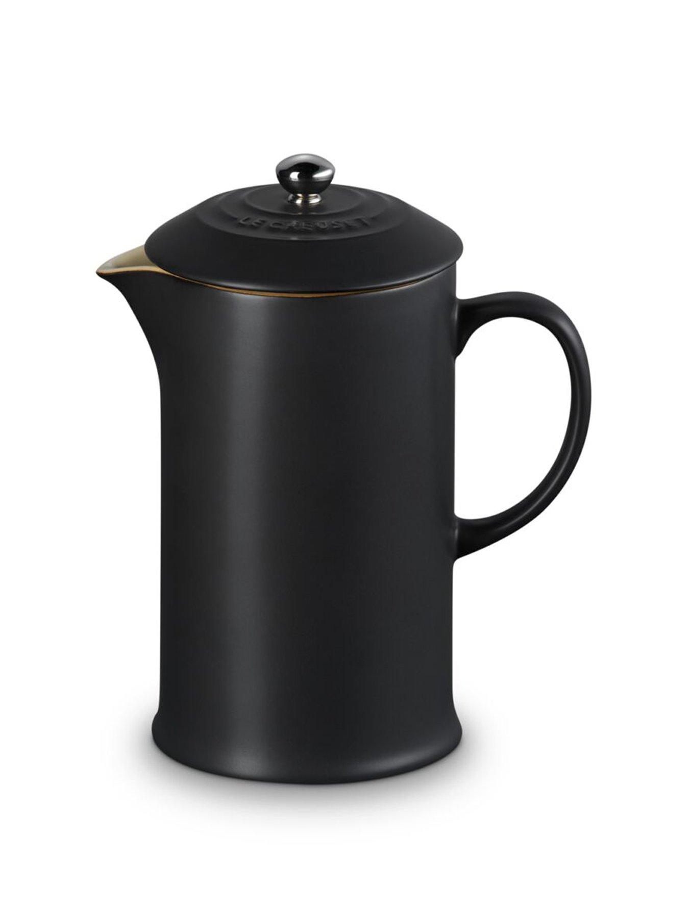 le-creuset-le-creuset-stoneware-cafetiere-with-metal-press-1l-satin-black