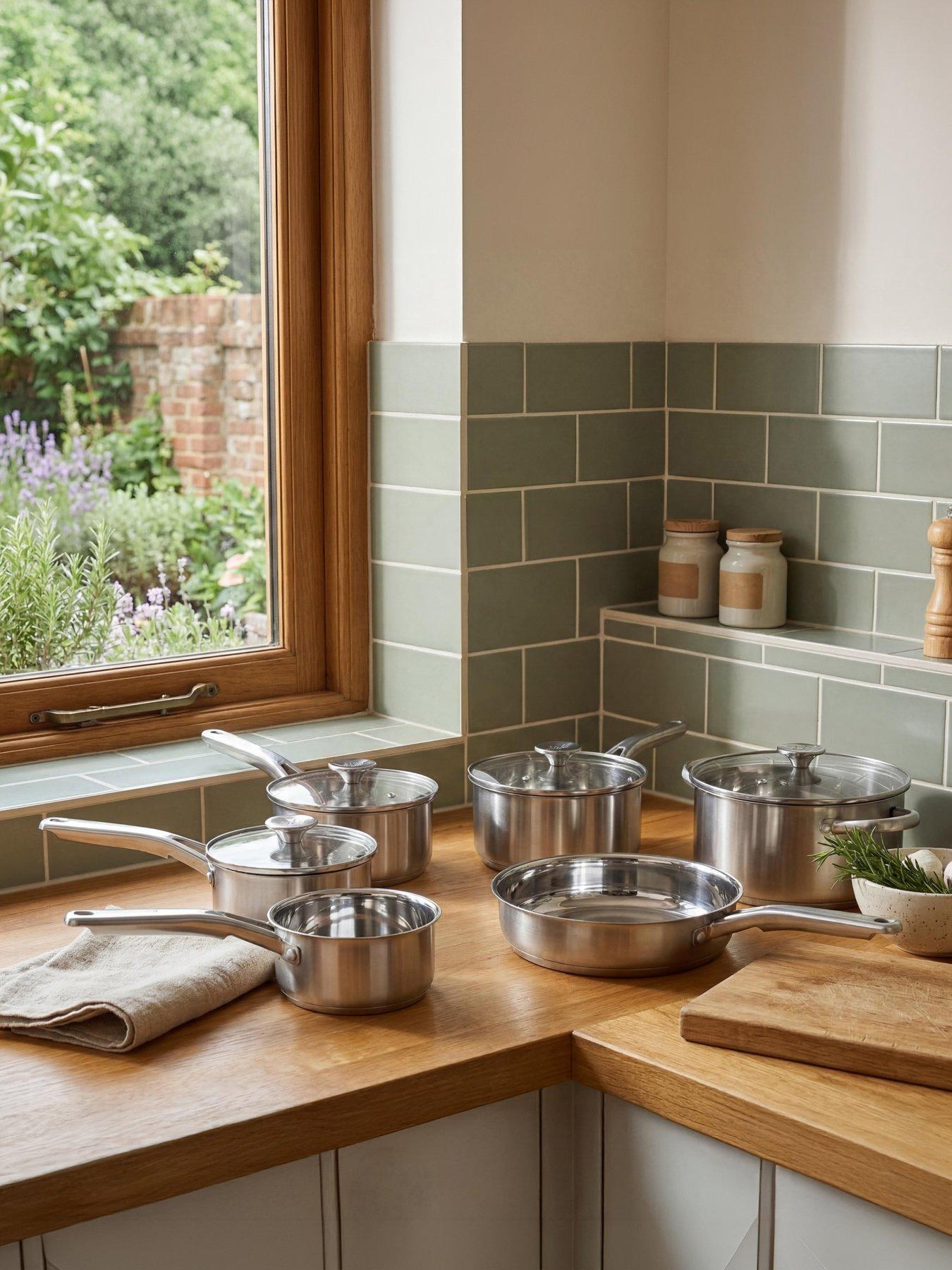 Image 1 of 5 of Salter Salter Signature 6pc Pan Set