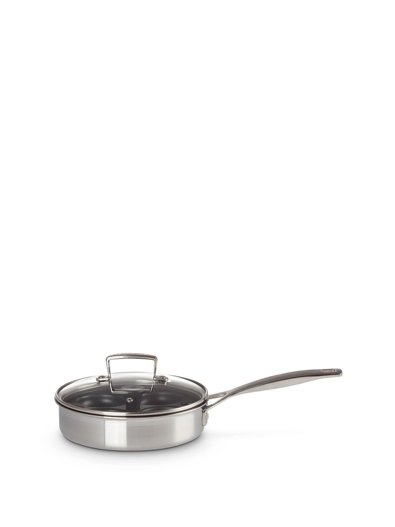 Le Creuset Le Creuset Classic 3-ply Stainless Steel Saute Pan with Non-Stick Poaching Insert