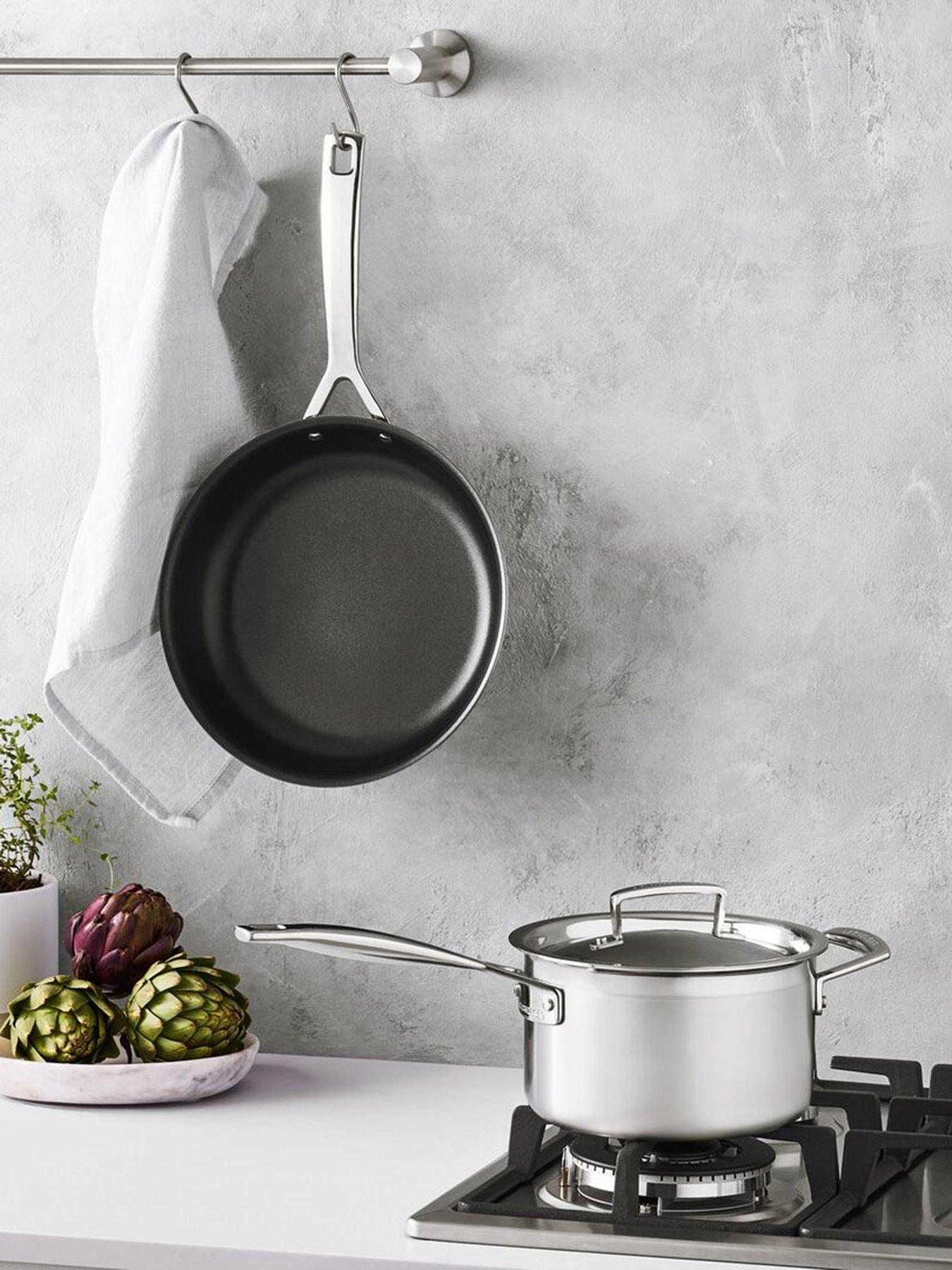 Le Creuset Le Creuset Classic 3-ply Stainless Steel 2-Piece Frying Pan and Saucepan Set