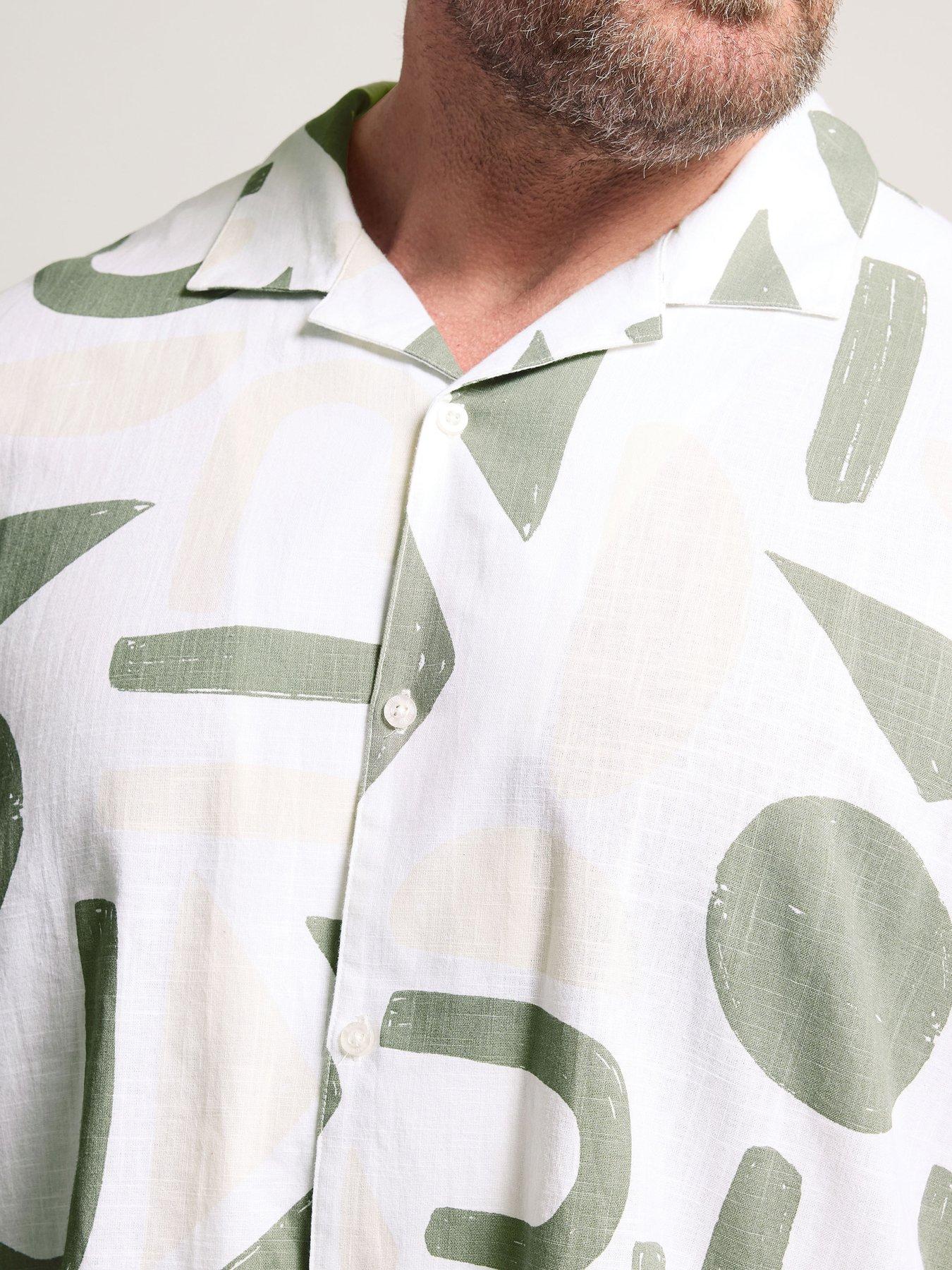 Image 4 of 5 of BadRhino Abstract Shape Short Sleeve Shirt - Green