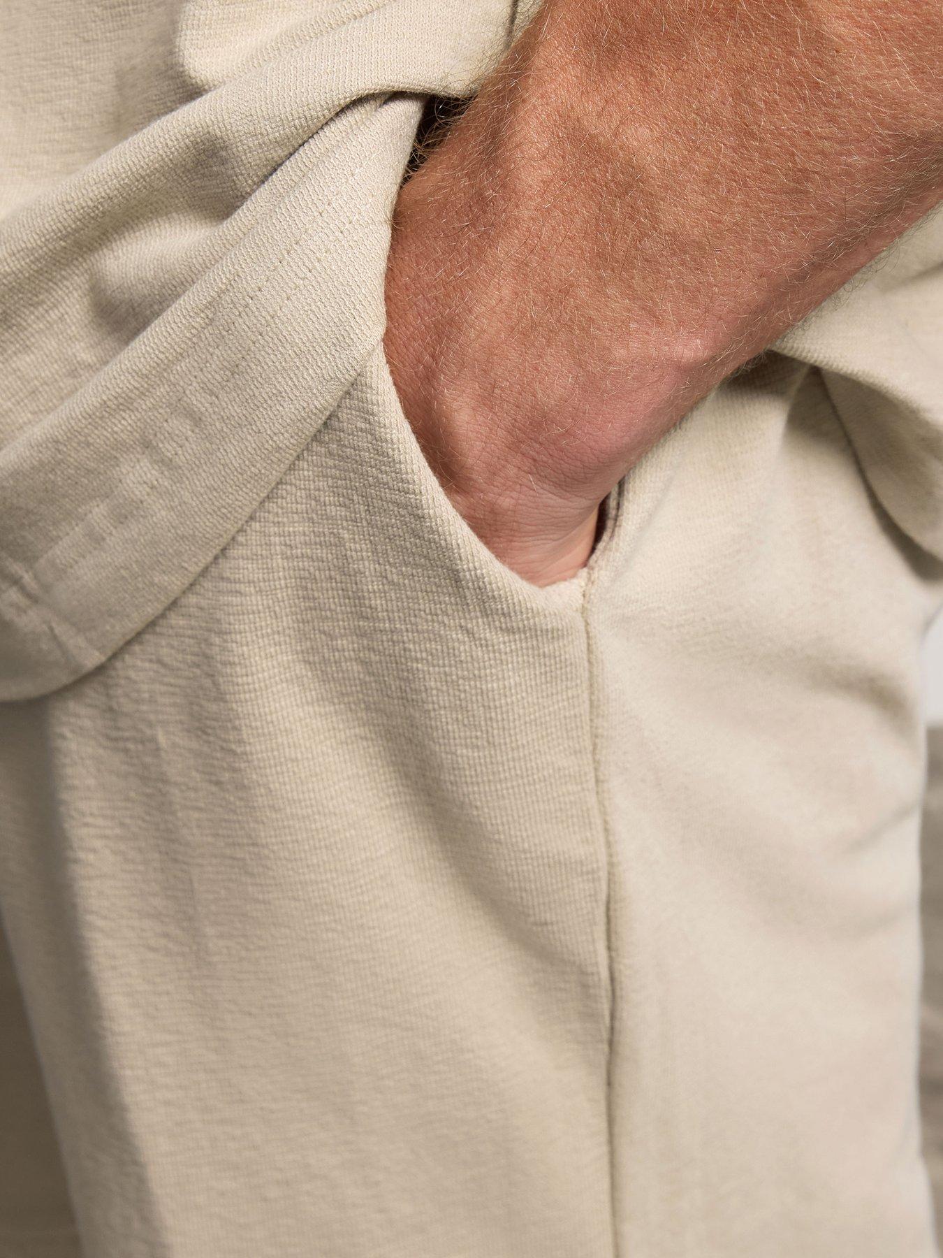 Image 4 of 4 of BadRhino Lightweight Cotton Jersey Shorts - Natural
