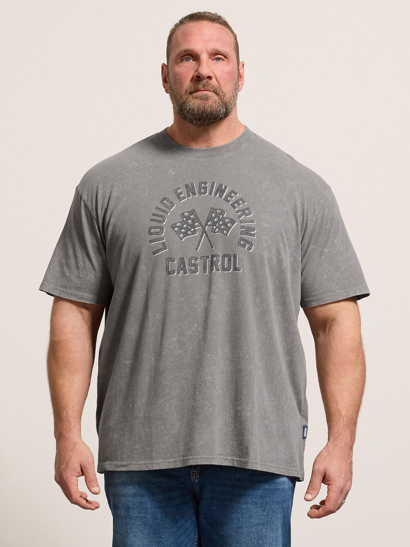 BadRhino Badrhino Acid Wash Castrol Bike T-shirt