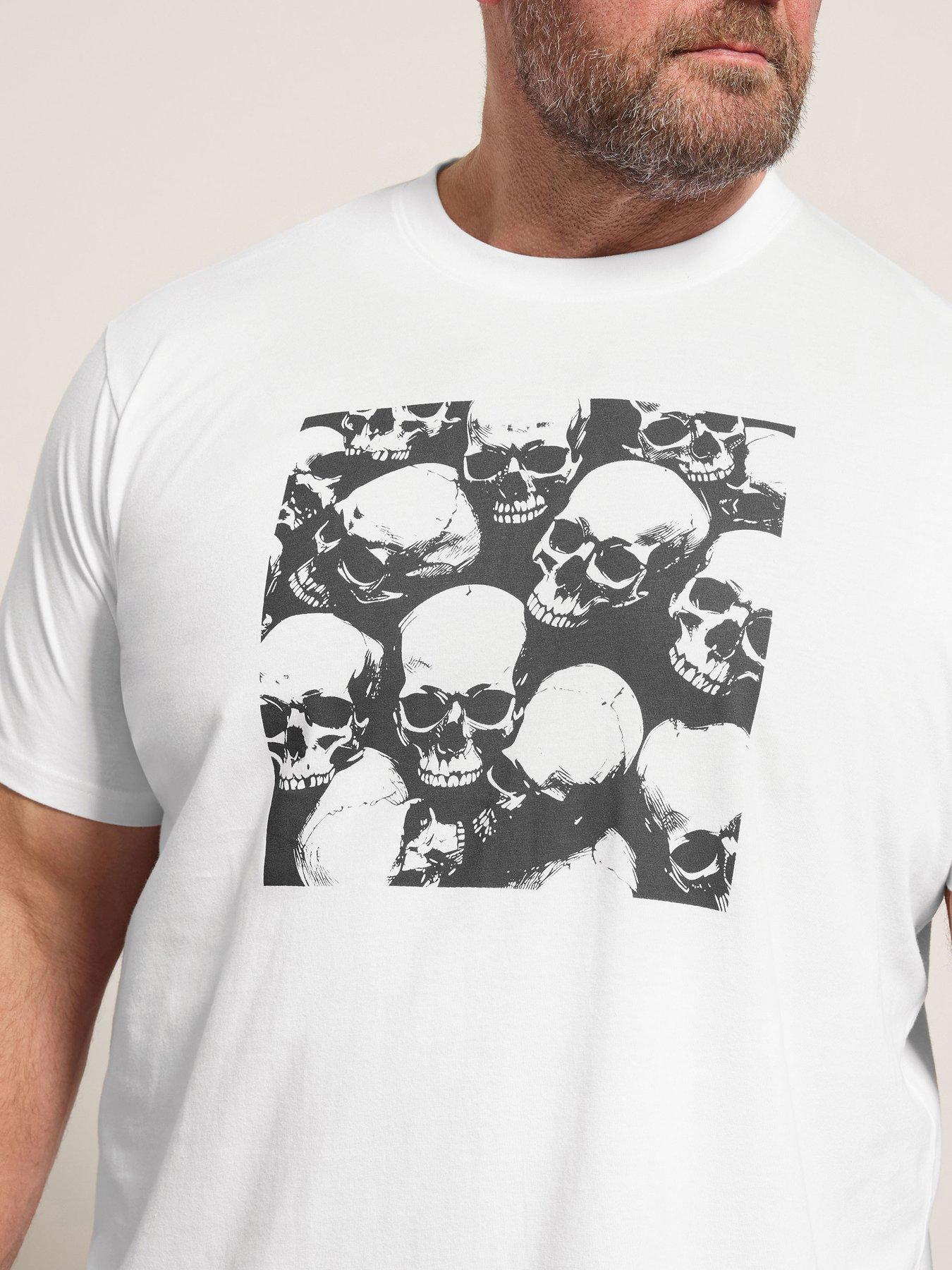 Image 4 of 5 of BadRhino Badrhino Skull Square T-shirt