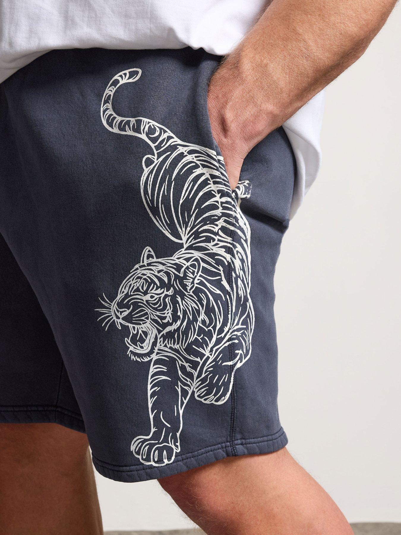 Image 4 of 5 of BadRhino Badrhino Printed Tiger Shorts