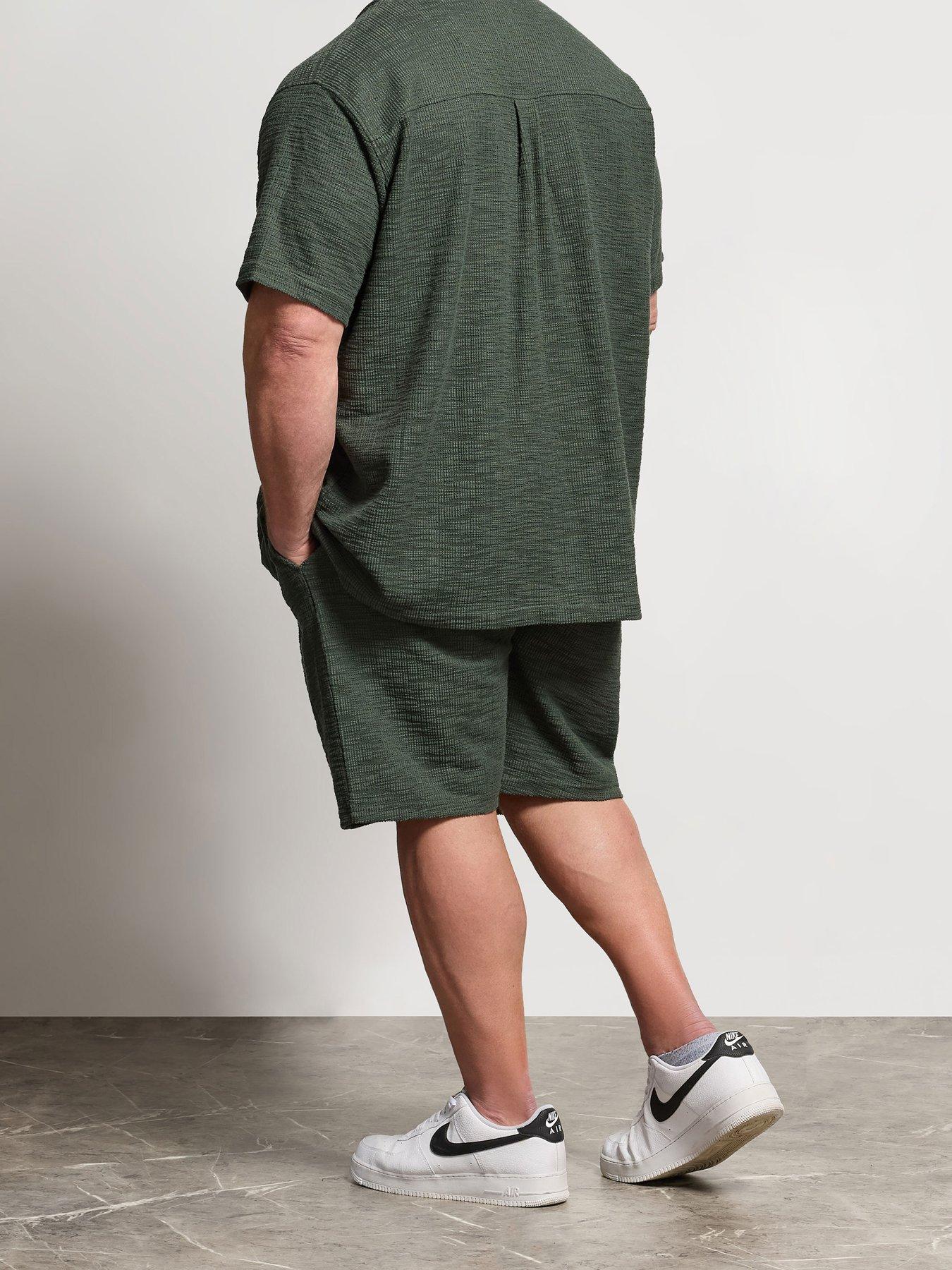 Image 2 of 5 of BadRhino Textured Shorts - Green