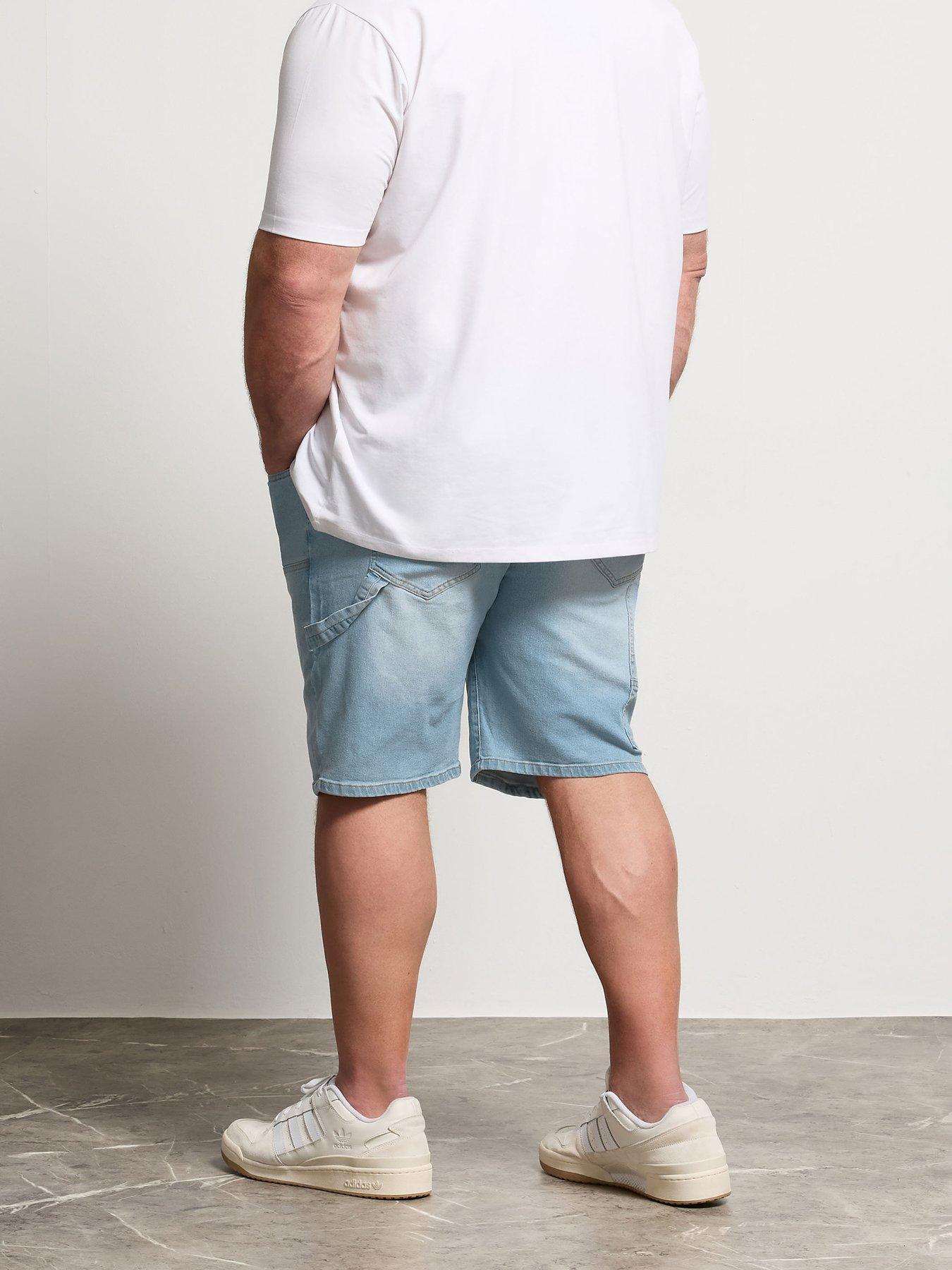 Image 2 of 5 of BadRhino Light Wash Carpenter Shorts - Blue