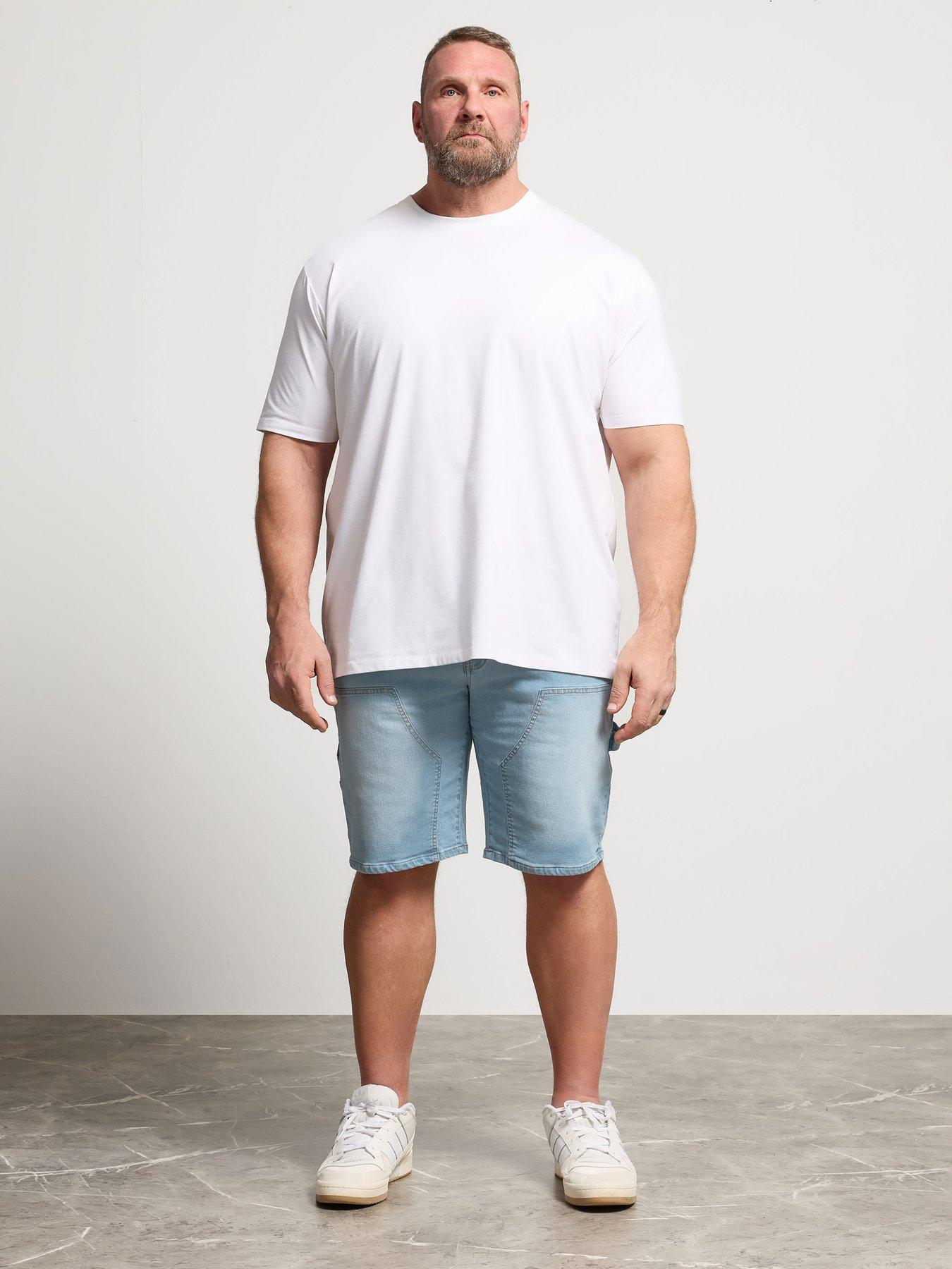 Image 3 of 5 of BadRhino Light Wash Carpenter Shorts - Blue