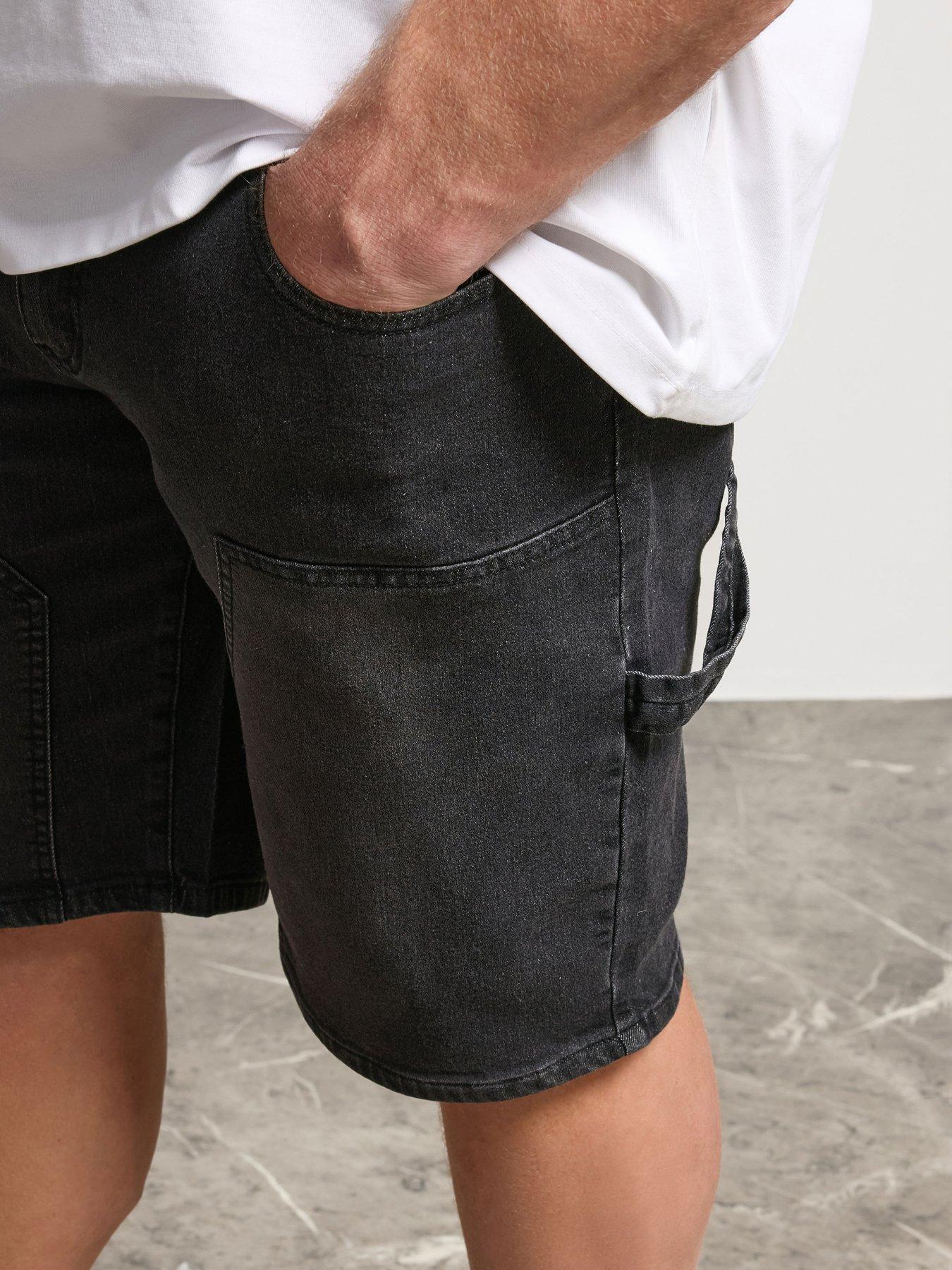 Image 4 of 5 of BadRhino Washed Carpenter Shorts - Black