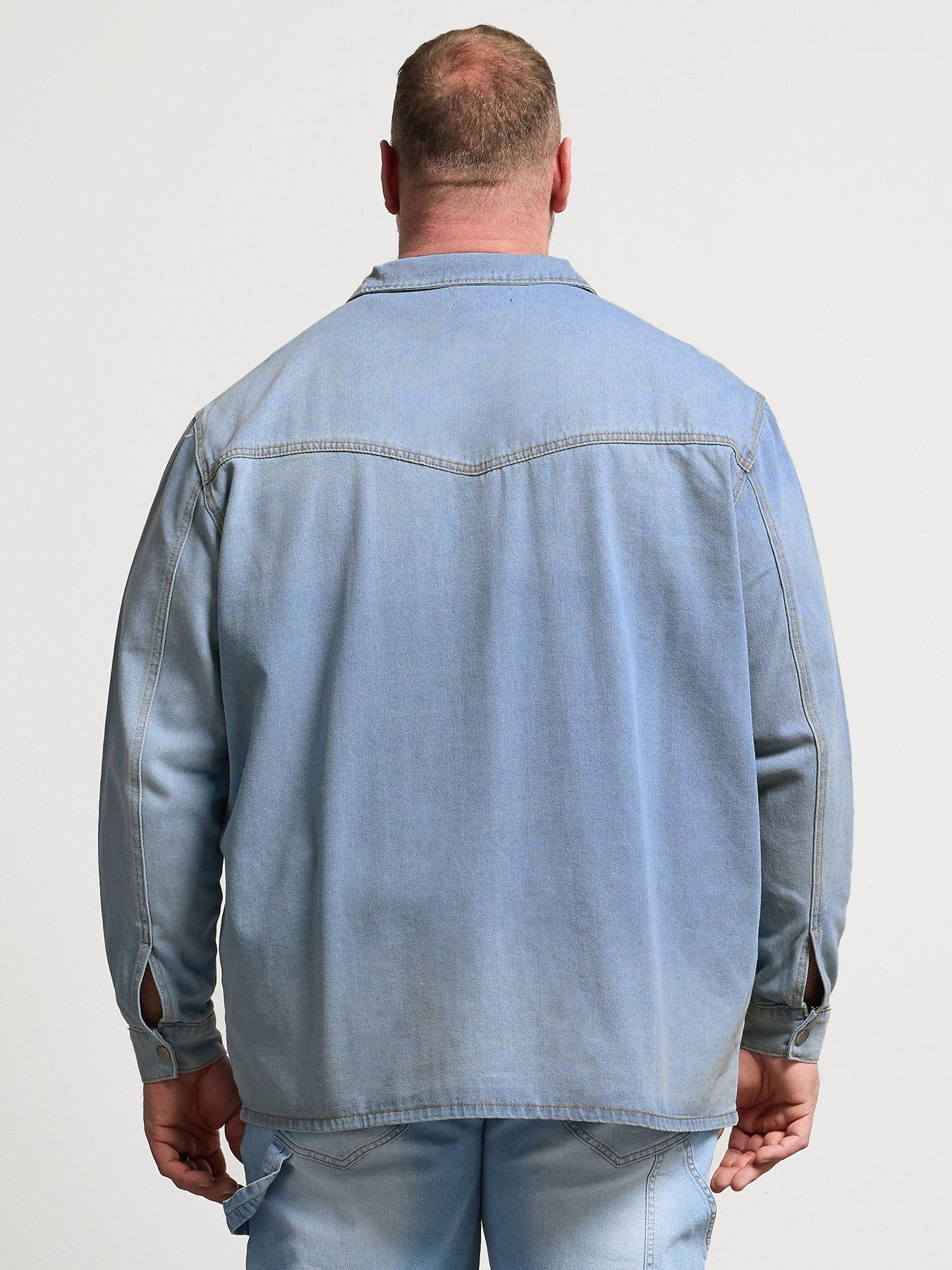 Image 2 of 5 of BadRhino Long Sleeve Denim Shirt - Blue