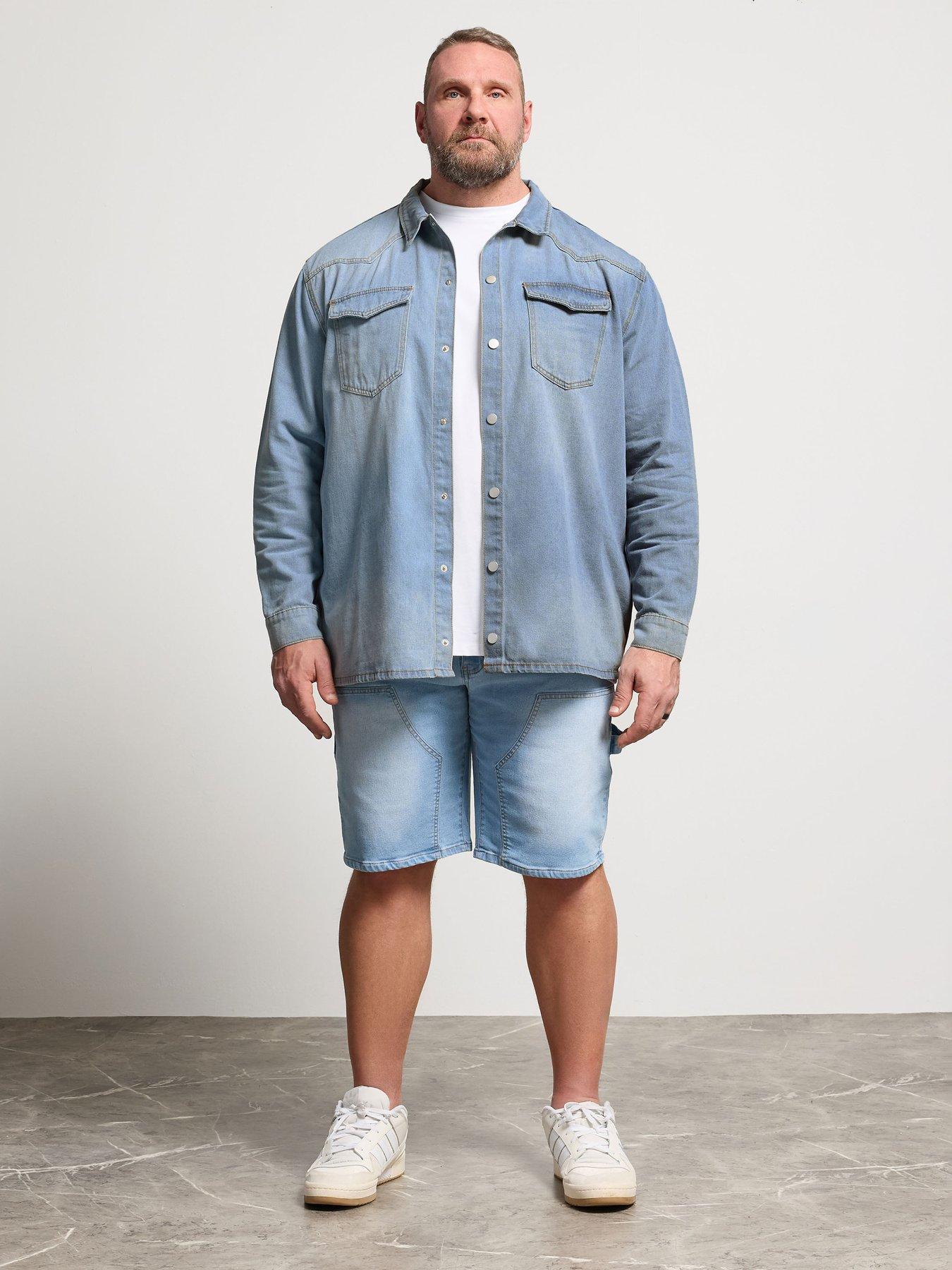 Image 3 of 5 of BadRhino Long Sleeve Denim Shirt - Blue