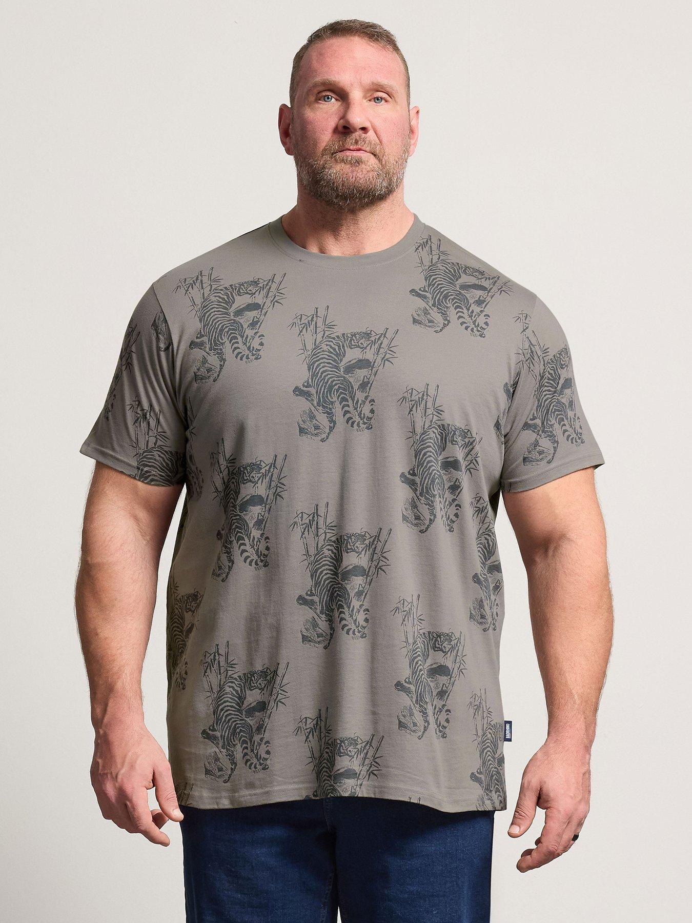 BadRhino Tiger Bamboo T-Shirt - Grey