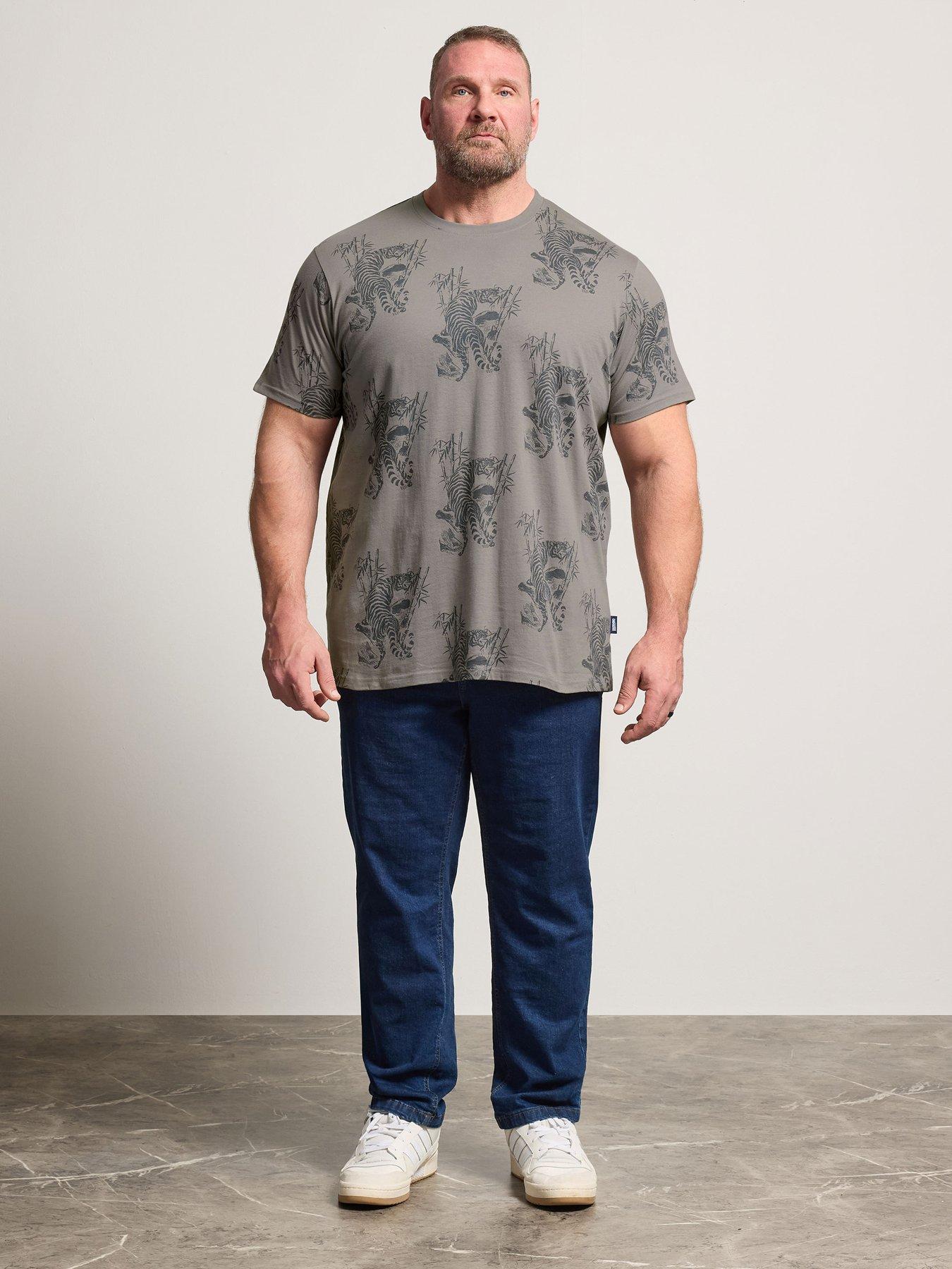 Image 3 of 5 of BadRhino Tiger Bamboo T-Shirt - Grey