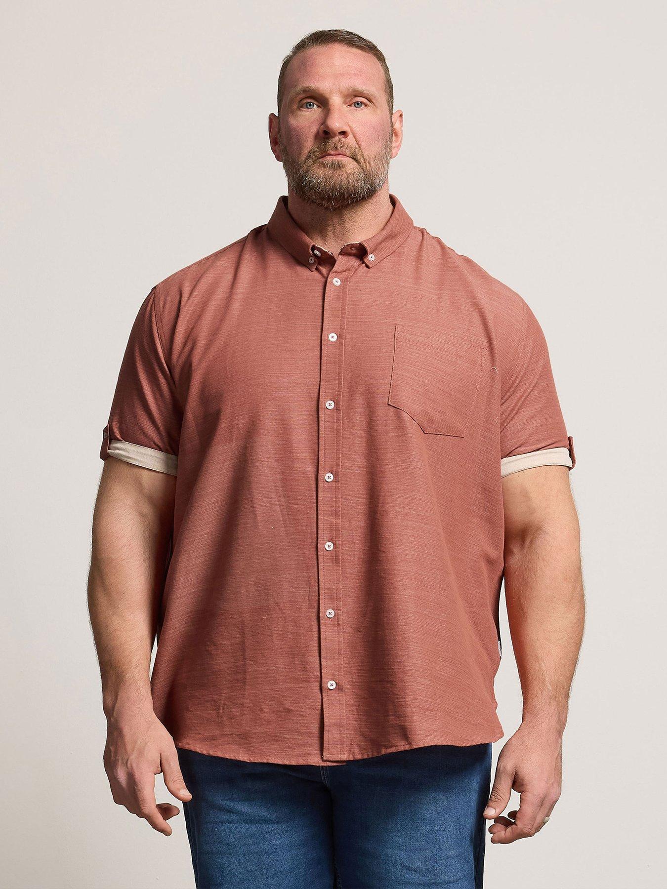 badrhino-slub-short-sleeve-shirt-orangefront