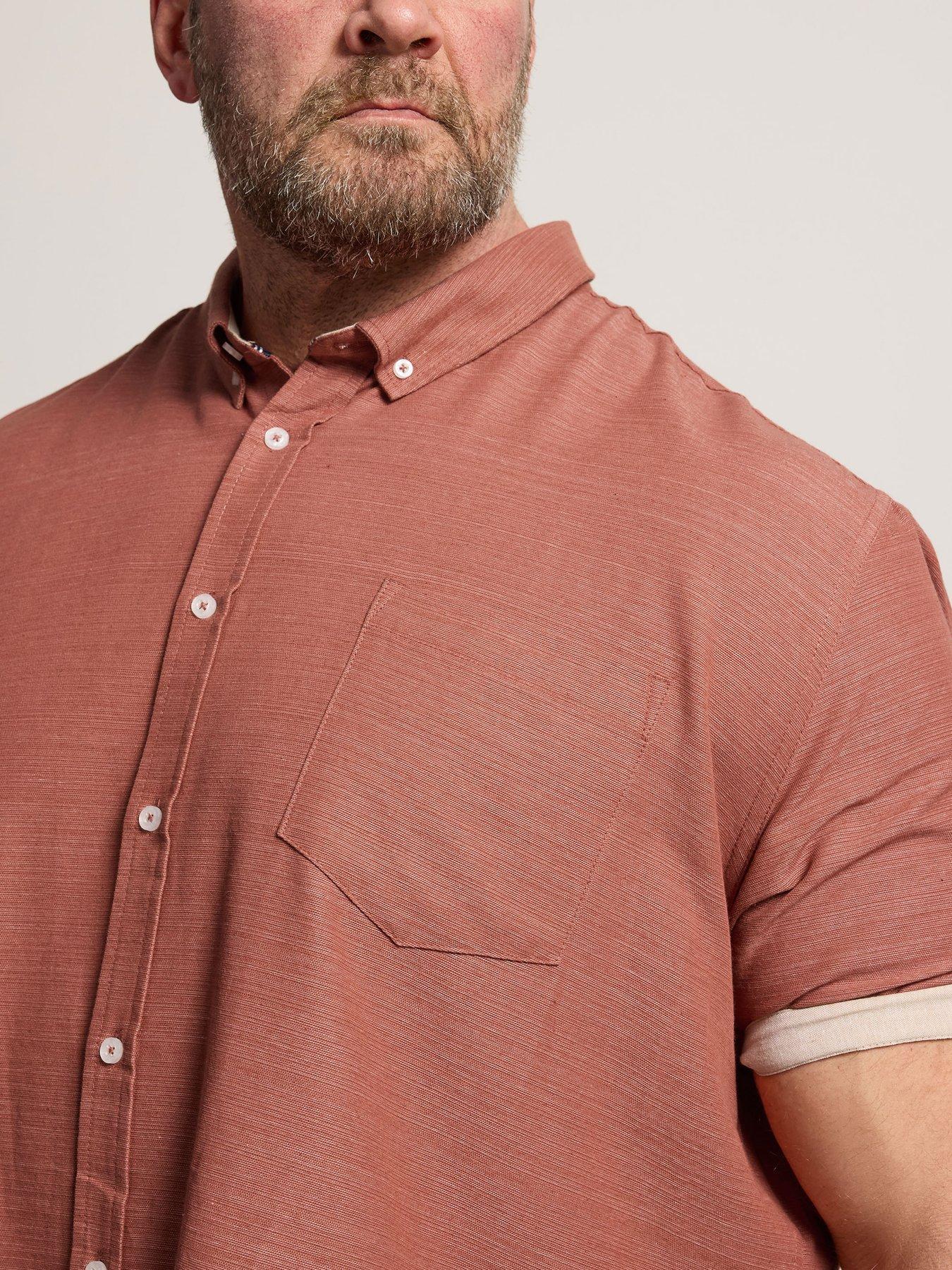 badrhino-slub-short-sleeve-shirt-orangeoutfit