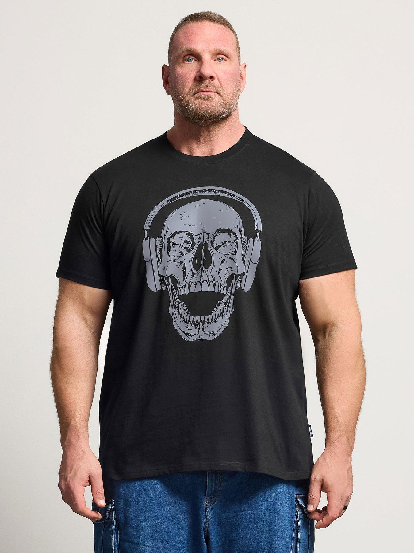 BadRhino Badrhino Skull Headphones T-shirt