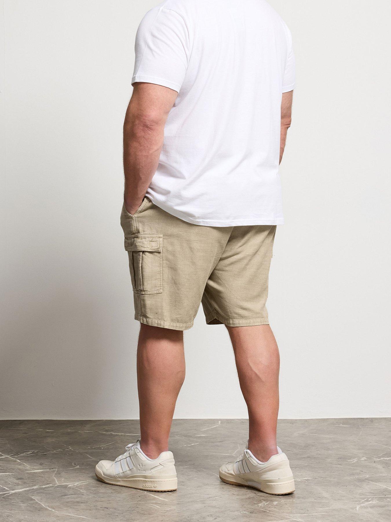 Image 2 of 4 of BadRhino Washed Cargo Shorts - Natural