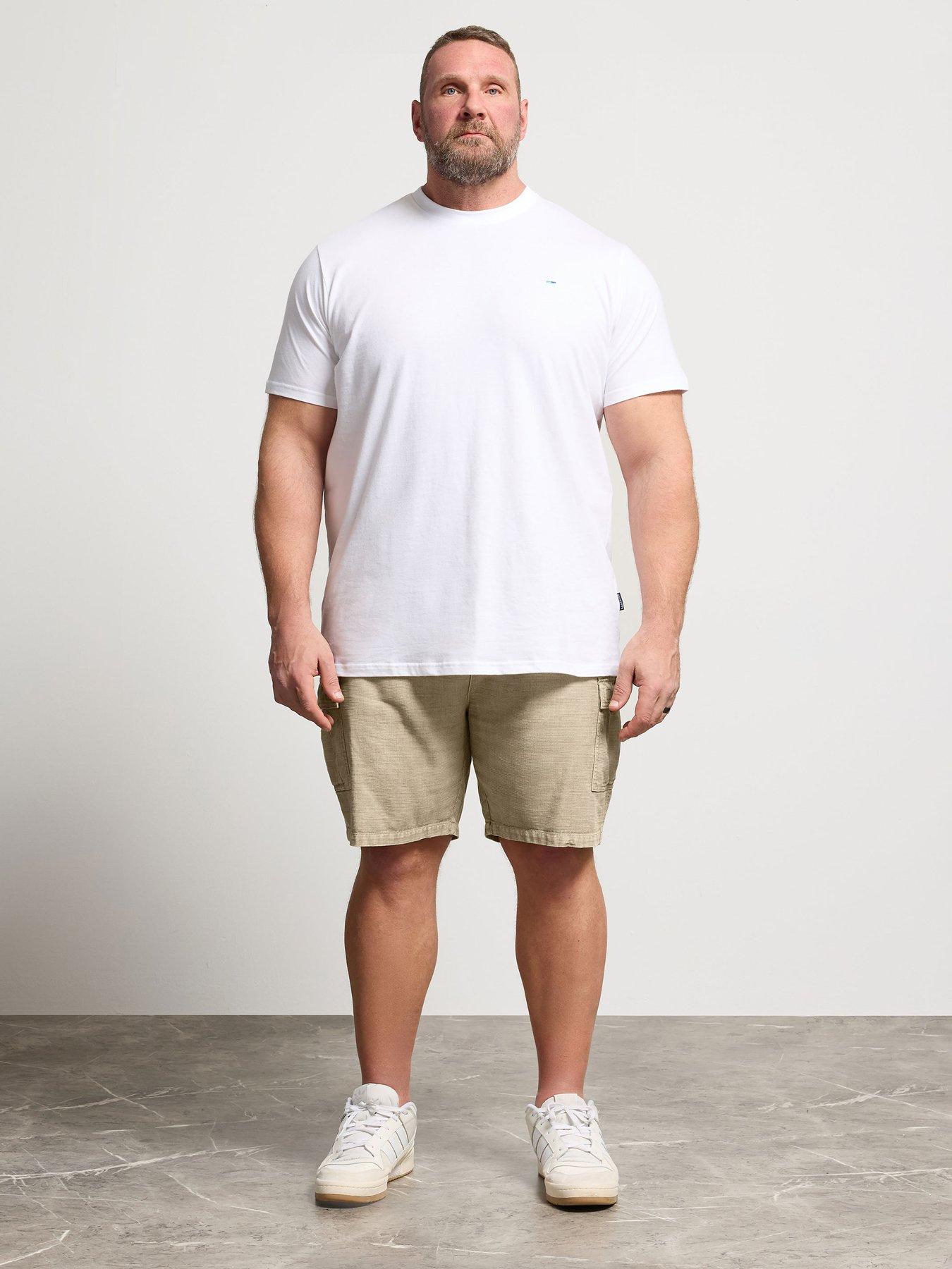 Image 3 of 4 of BadRhino Washed Cargo Shorts - Natural