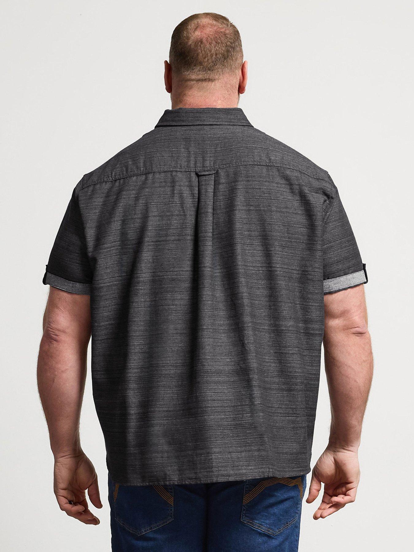 badrhino-short-sleeve-slub-shirt-blackstillFront