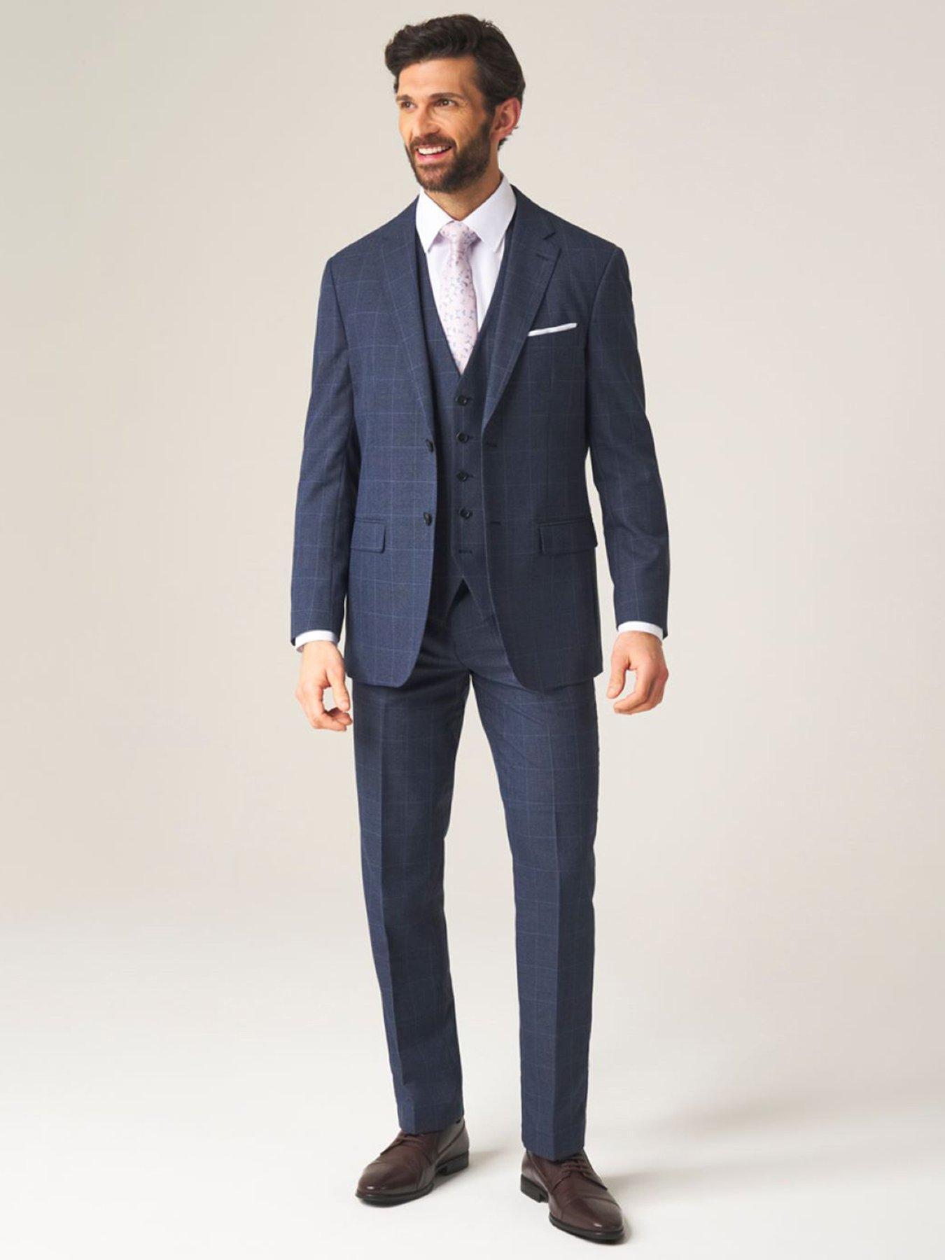 skopes-anello-check-tailored-fit-suit-trousers-blueback